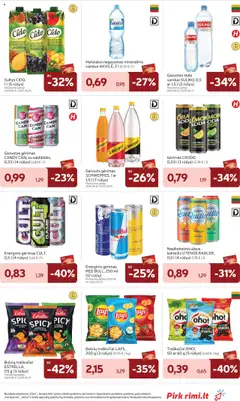 Rimi leidinys│galioja nuo 12.08.2025 | Puslapis: 31 | Prekių: Energinis gėrimas, Sultys, Traškučiai, Mineralinis vanduo
