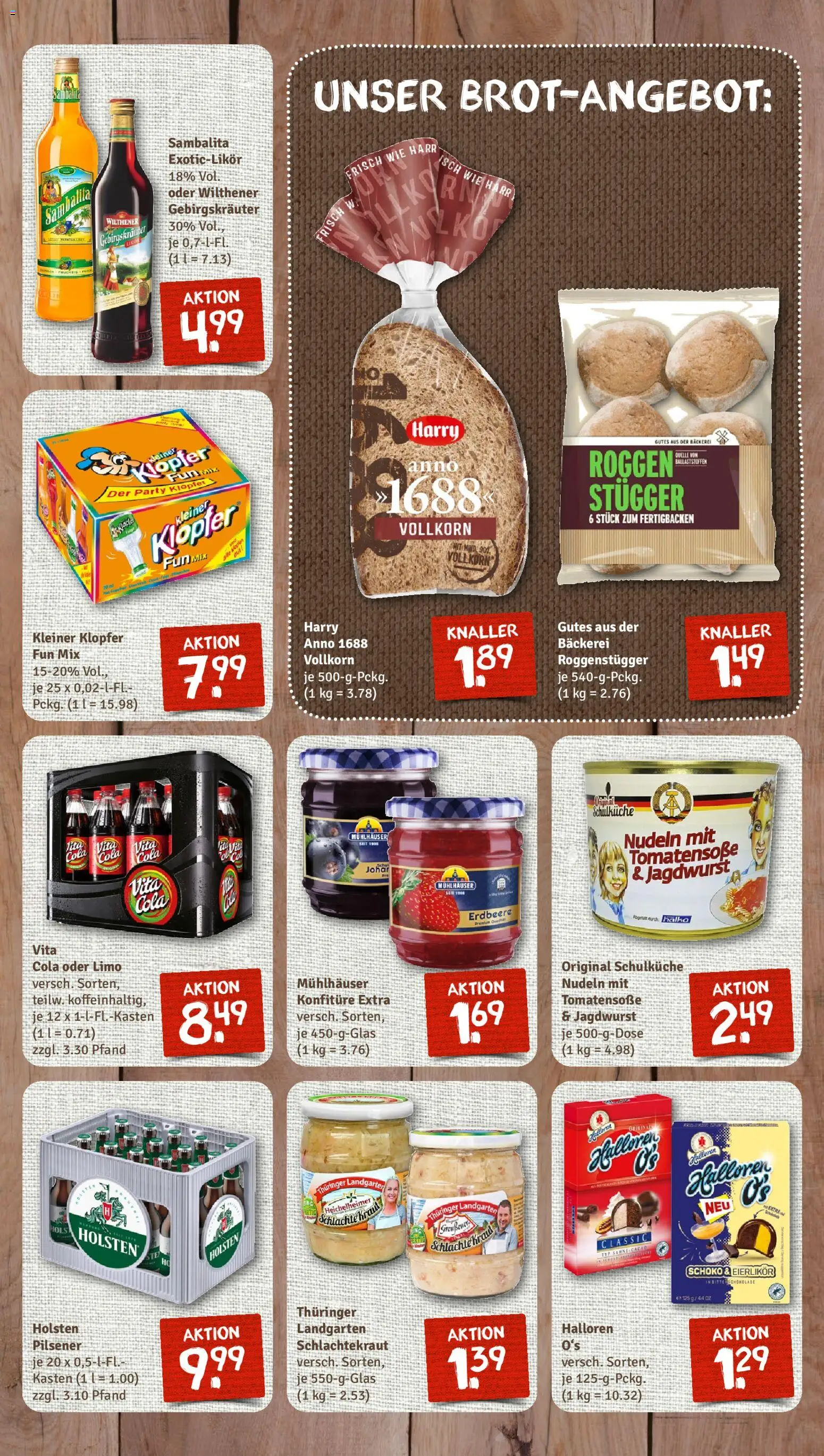 Nahkauf Prospekt – gültig ab 26.10.2025 | Seite: 7 | Produkte: Bäckerei, Wilthener, Vita cola, Nudeln
