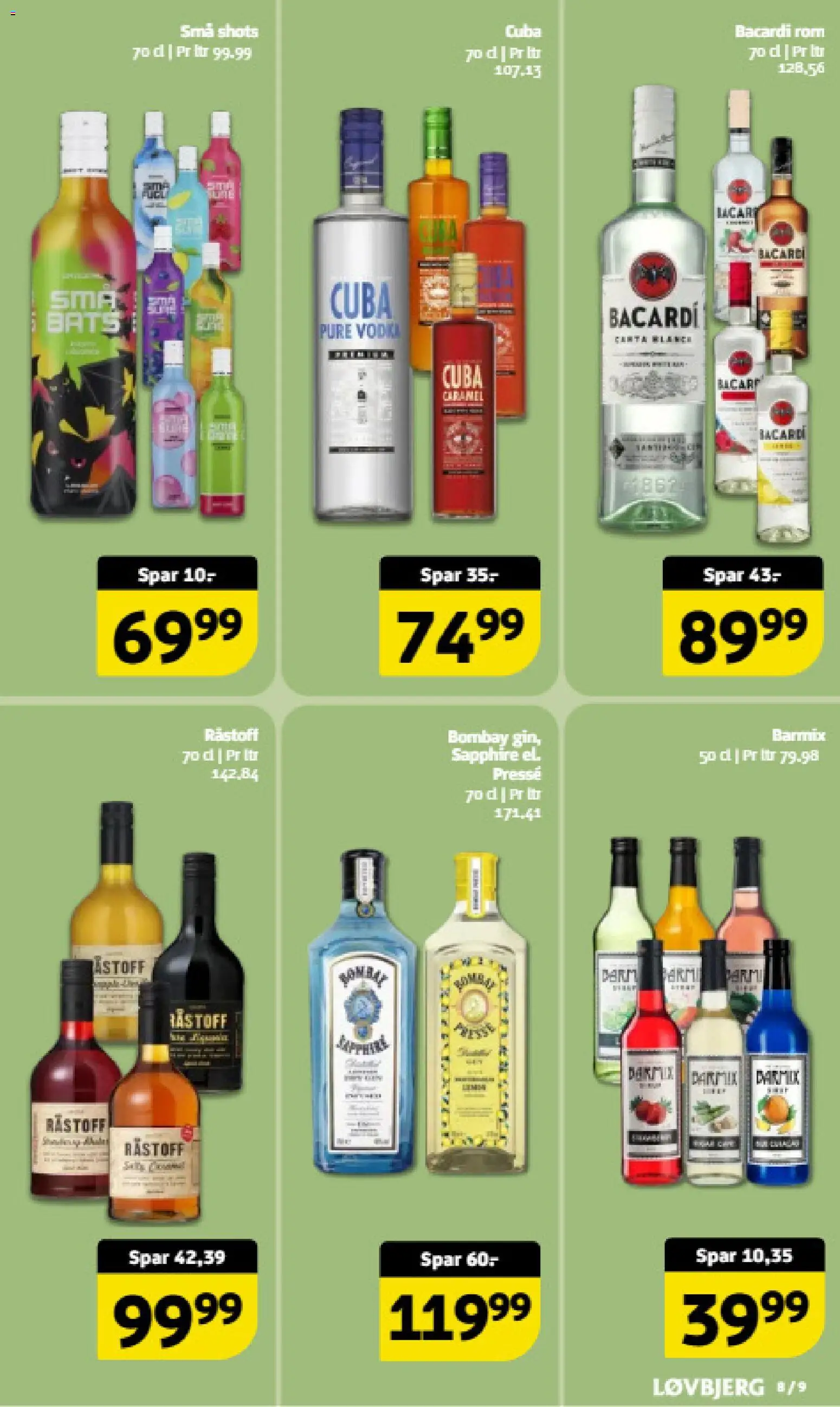 Løvbjerg tilbudsavis – gyldig fra 13.03.2026 | Side: 8 | Produkter: Vodka, Rom