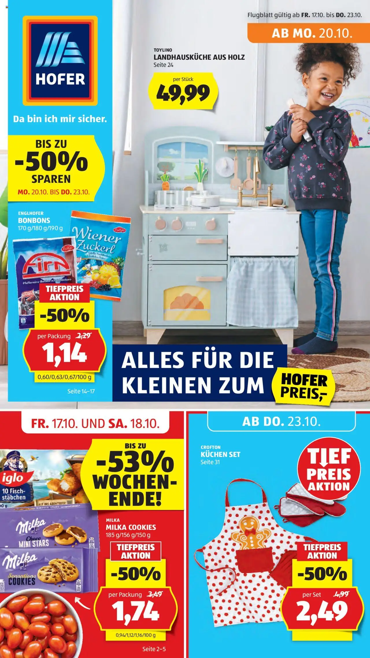 Hofer AT akciós ujság - amely érvényes a következő dátumtól: 17.10.2025 | Oldal: 1
