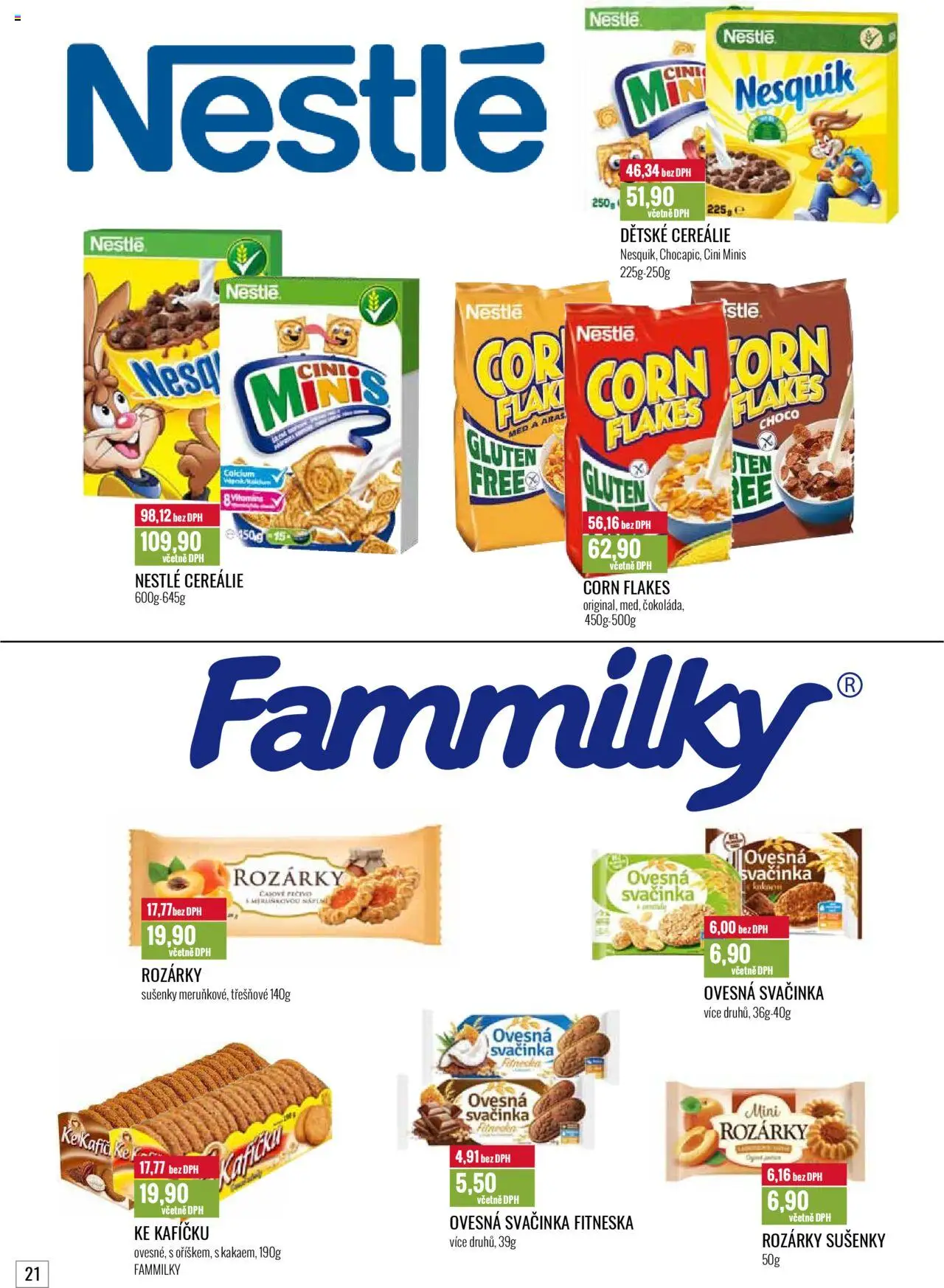Ratio leták od 01.08.2025 | Strana: 22 | Produkty: Cini minis, Med, Nesquik, Sušenky