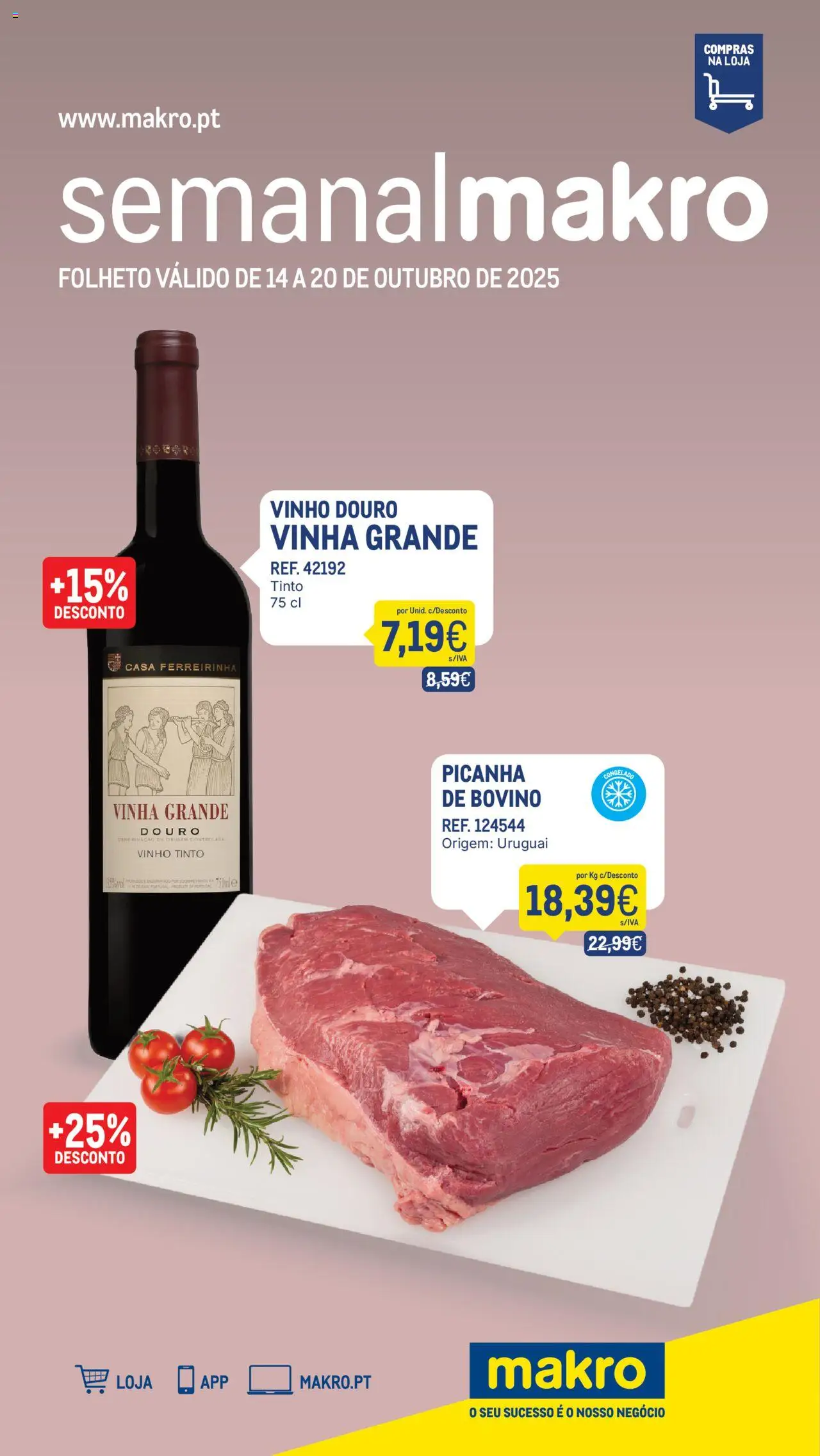 Makro folheto │ válido de 14.10.2025 | Página: 1 | Produtos: Vinho, Vinho tinto