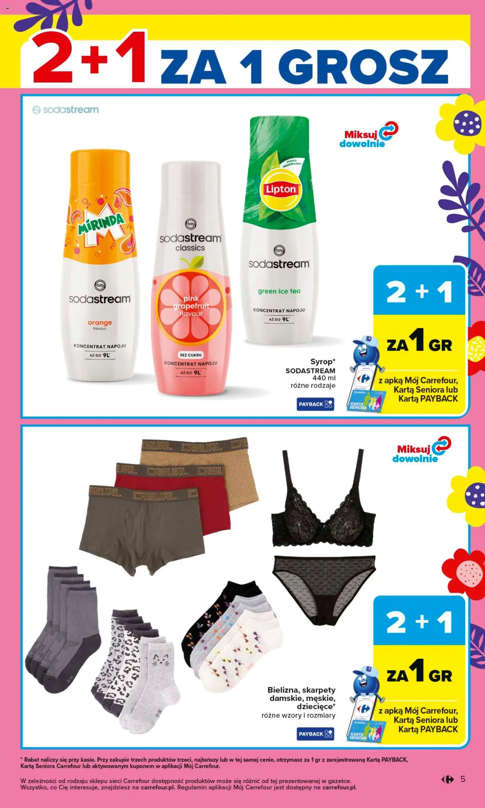 Carrefour gazetka od 16.03.2026 | Strona: 7 | Produkty: Karta, Skarpety, Ice Tea, Sodastream