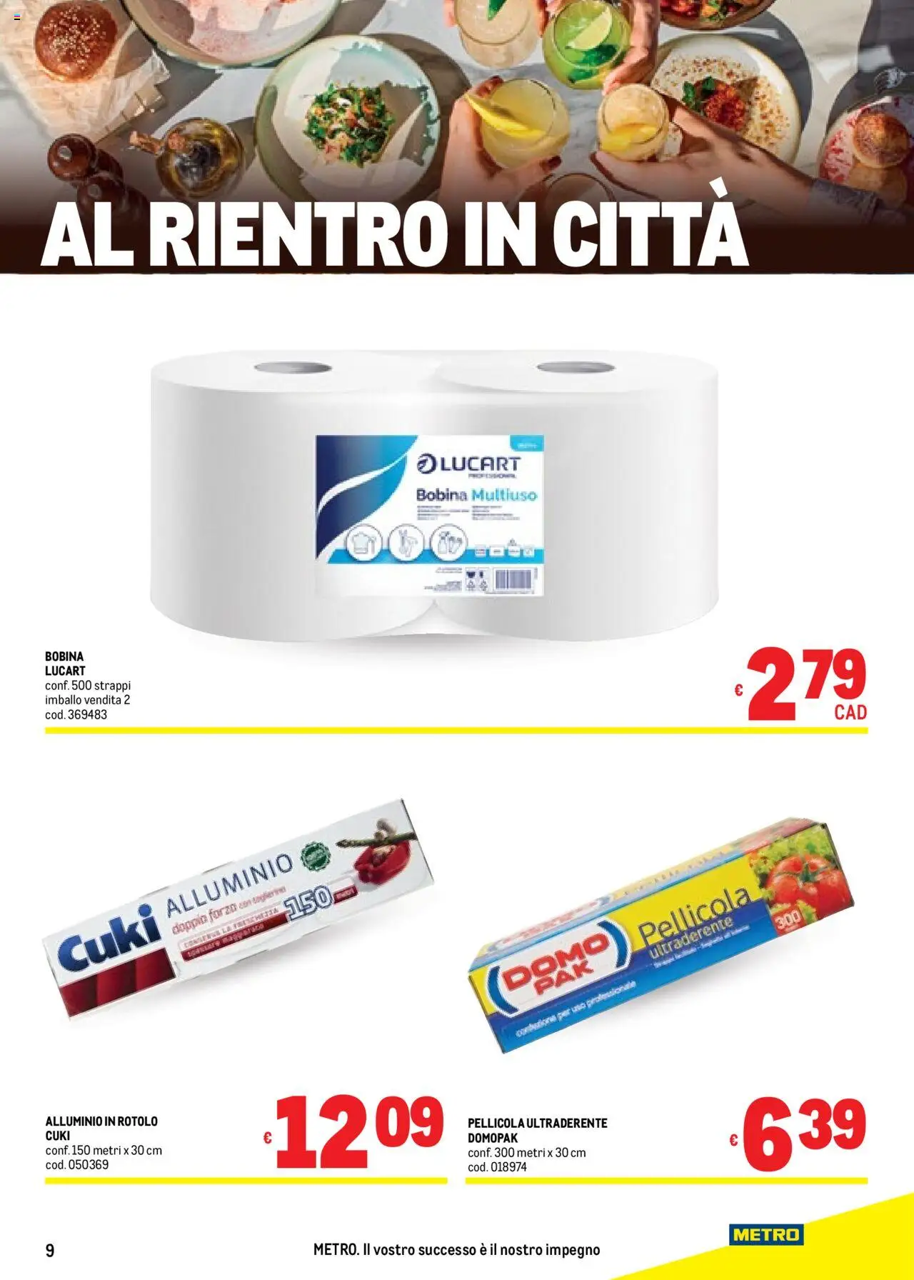 Volantino Metro del 11.09.2025 | Pagina: 9 | Prodotti: Pellicola, Alluminio, Metro