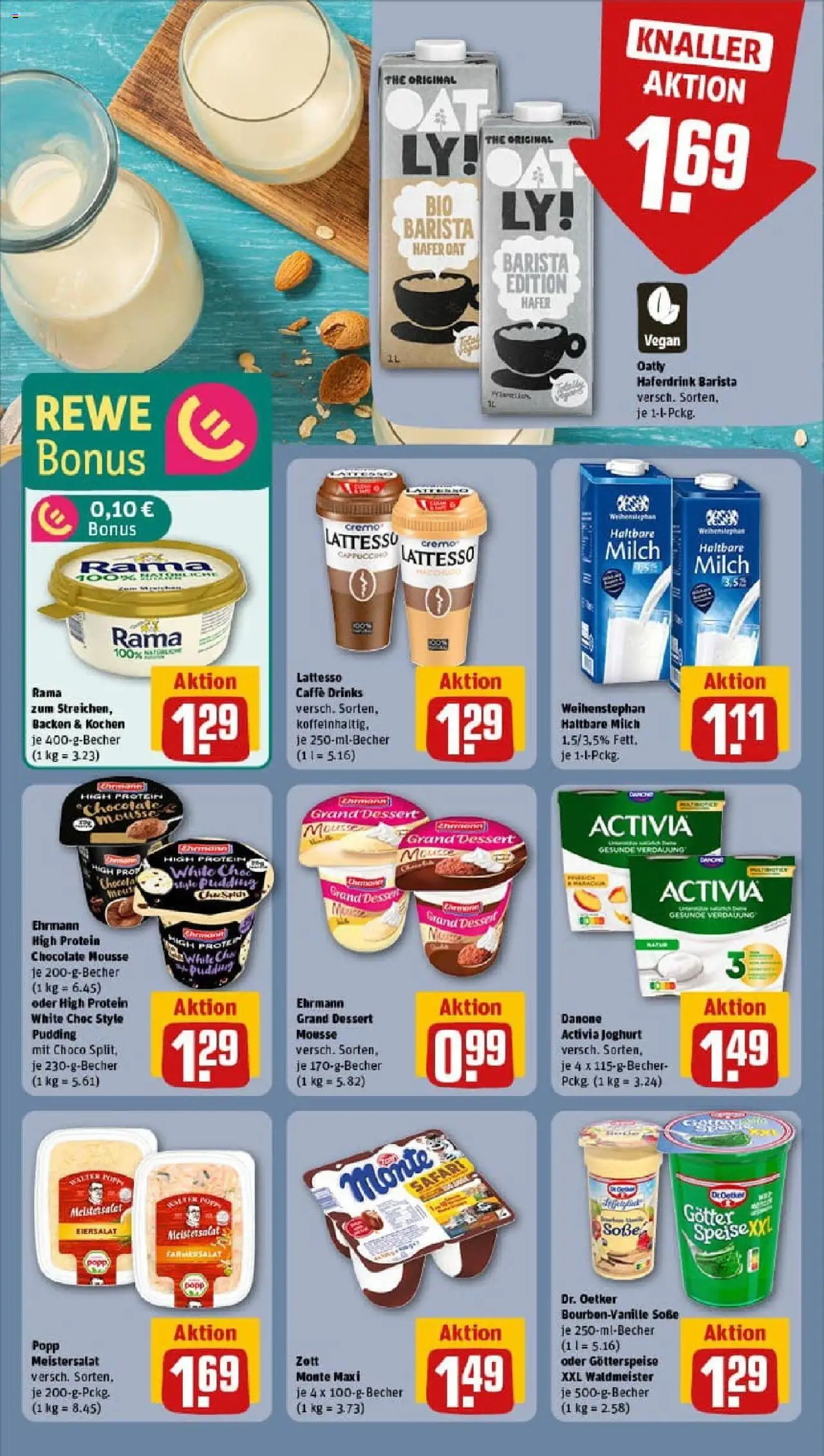 Rewe prospekt Saarbrücken / Klarenthal	 - gültig ab dem 20.07.2025 | Seite: 13 | Produkte: Activia, Milch, Joghurt, Ehrmann grand dessert