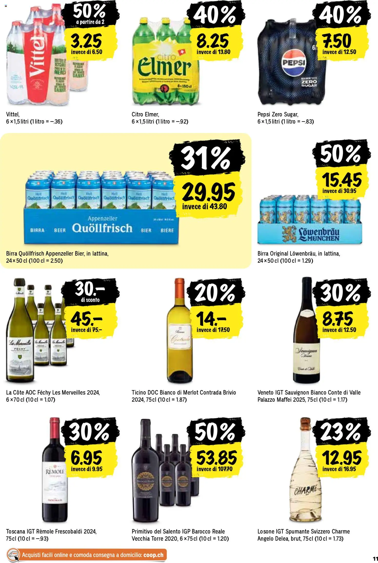 Coop aktionen IT – gültig ab 23.04.2026 | Seite: 11 | Produkte: Ridge, Merlot, Bier