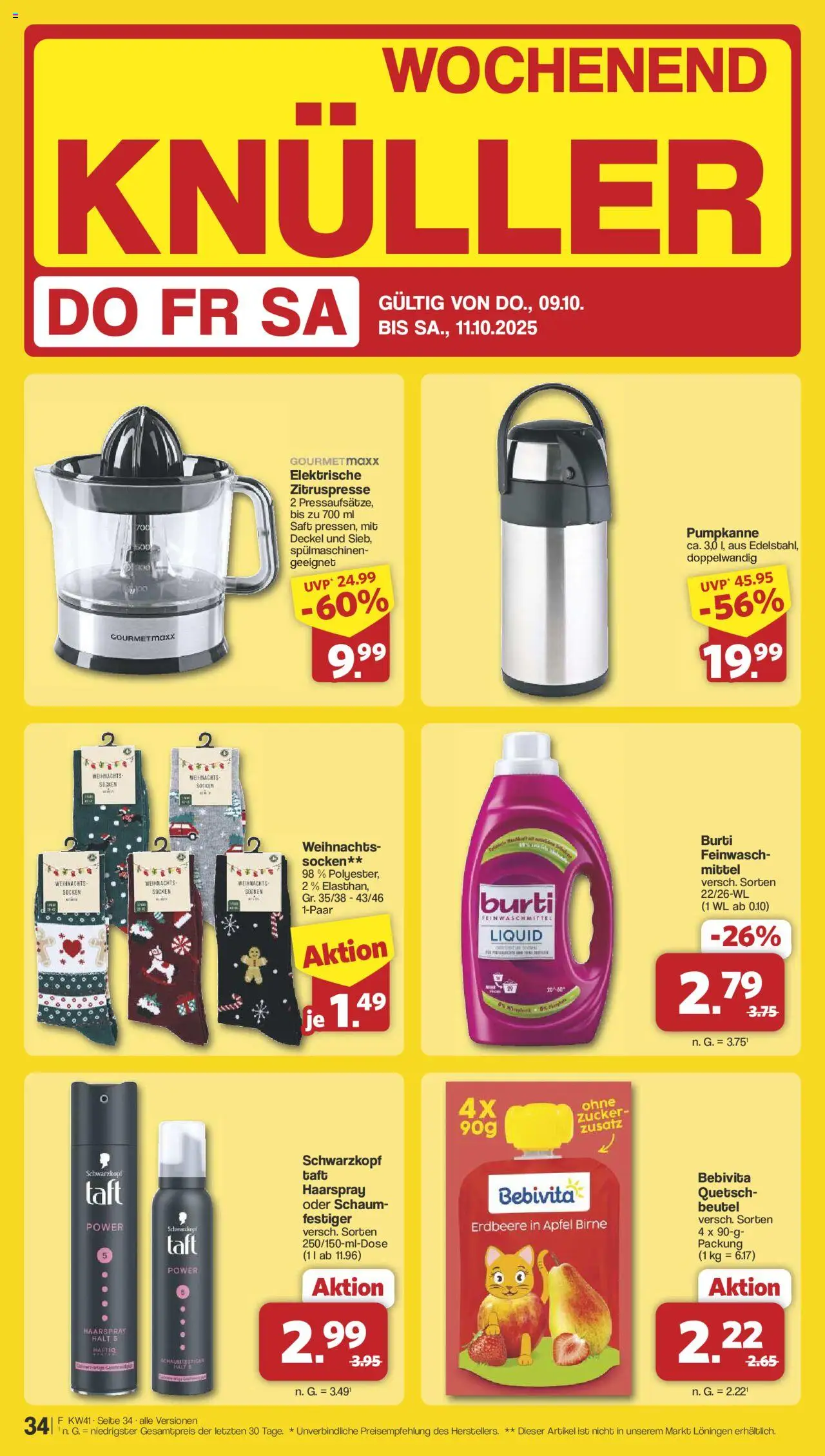 Famila Nordwest Prospekt 	 – gültig ab 06.10.2025 | Seite: 37 | Produkte: Äpfel, Haarspray, Birne, Saft