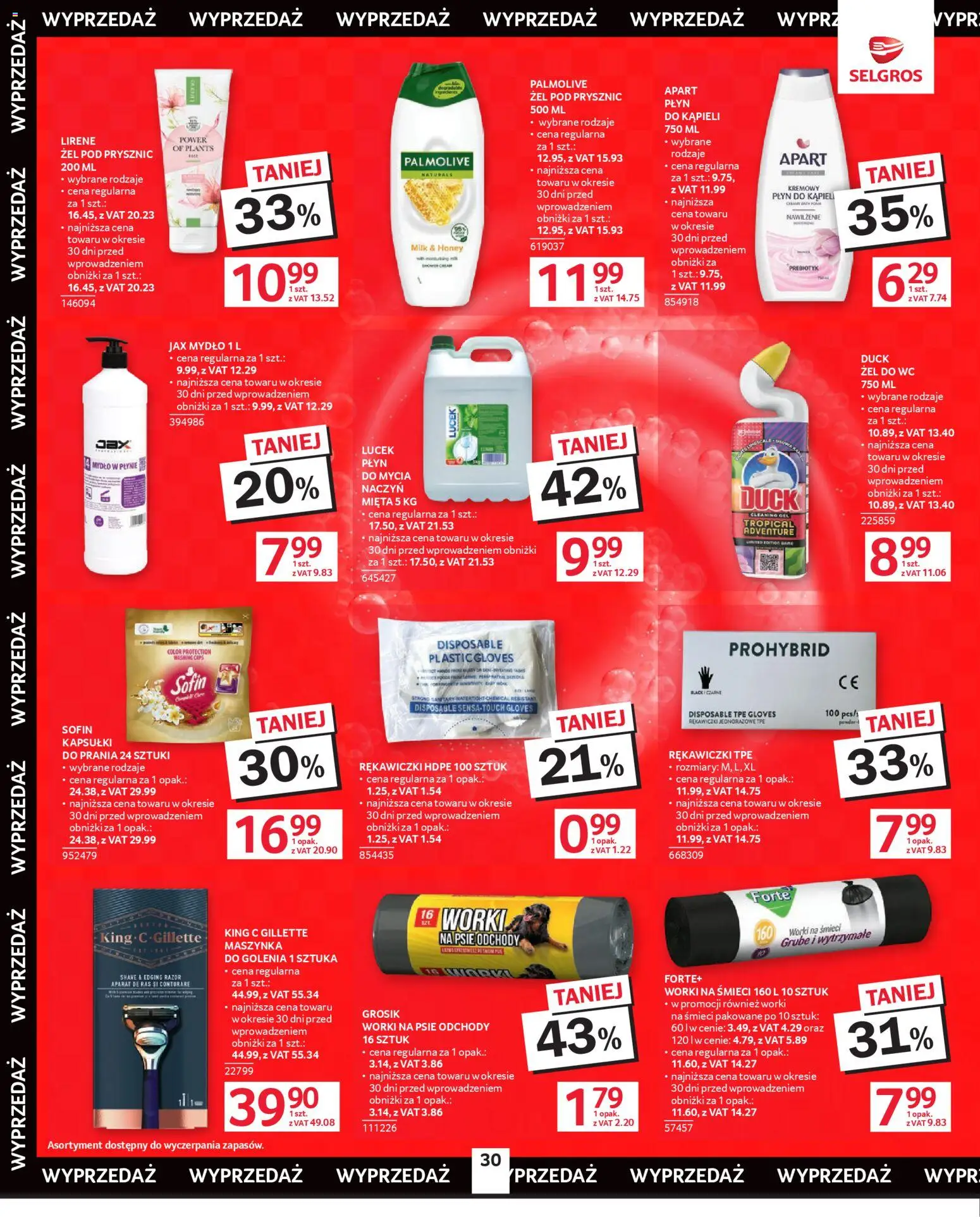 Selgros cash&carry Gazetka od 19.02.2026 | Strona: 28 | Produkty: Rękawiczki, Mydło w płynie, Mięta, Mydło