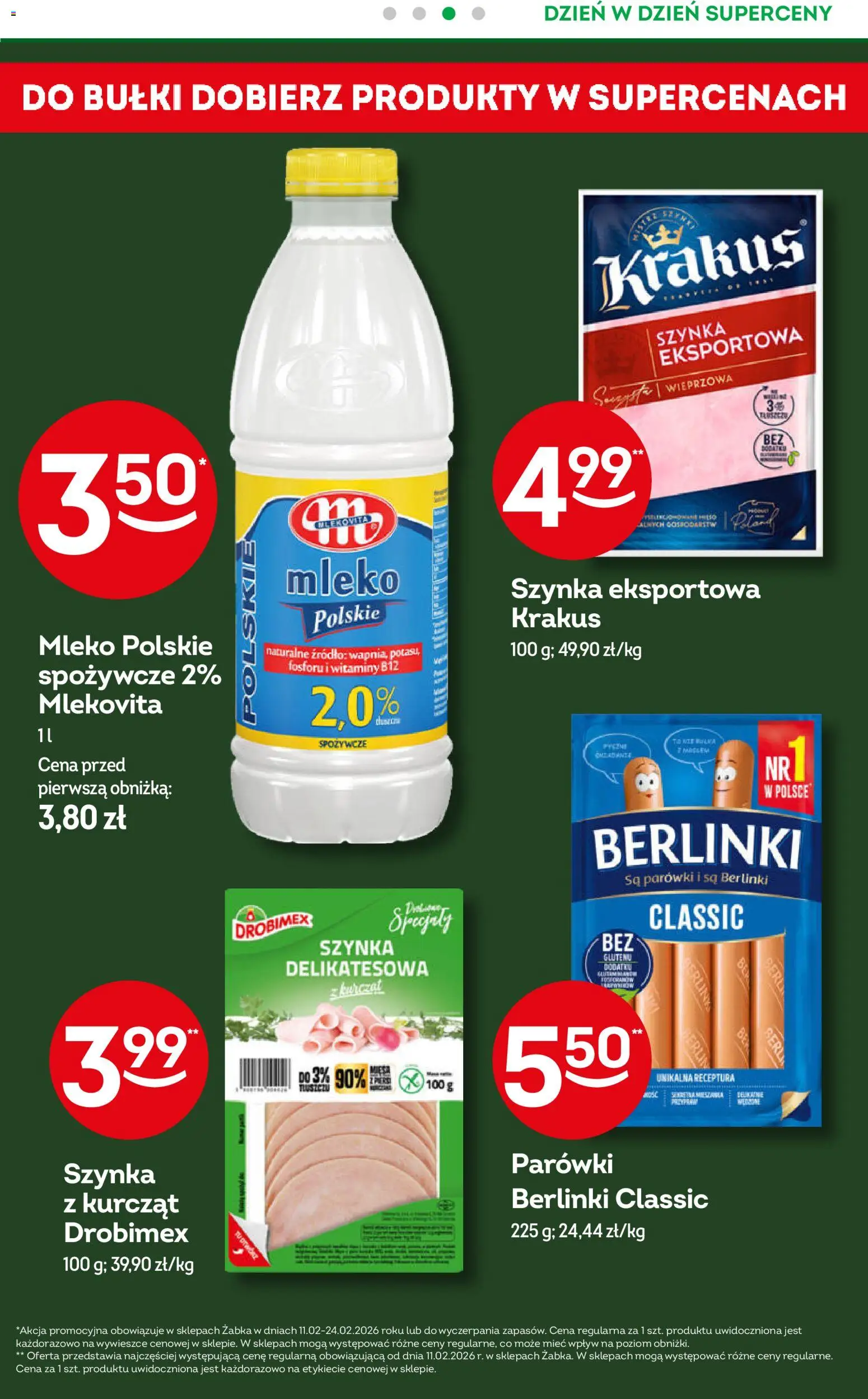 Żabka Gazetka od 11.02.2026 | Strona: 10 | Produkty: Pączki, Donut, Torebki