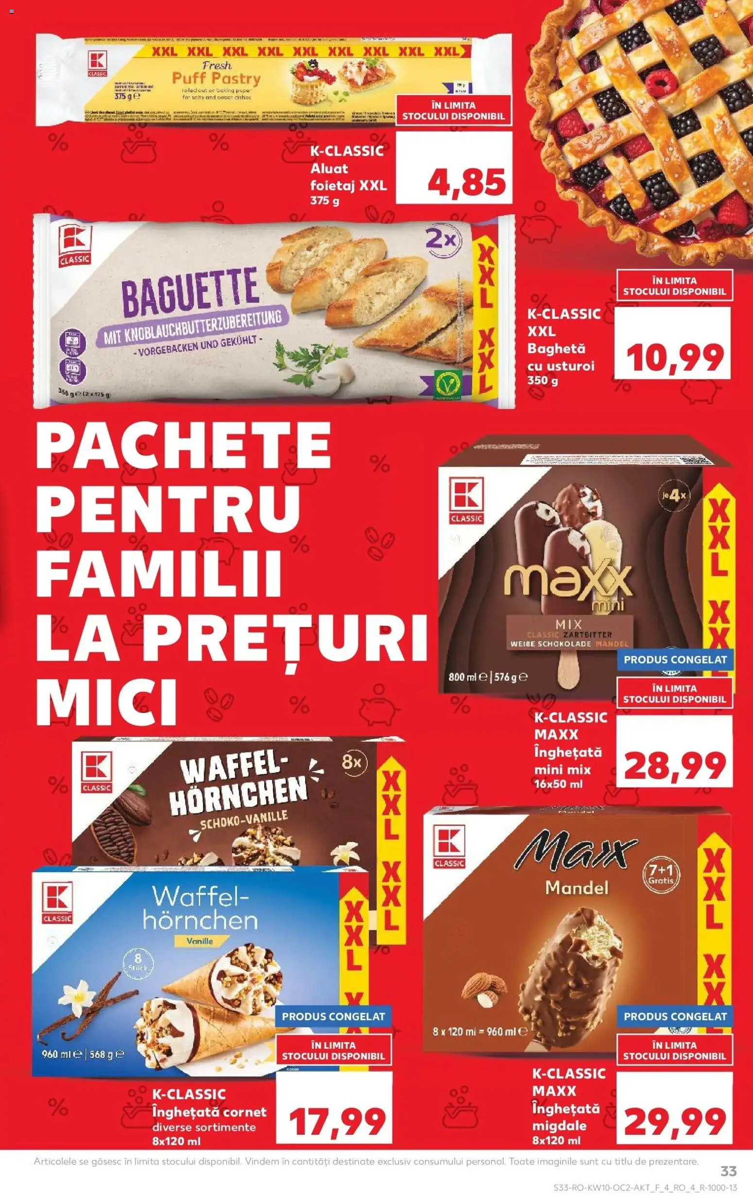 Noul catalog Kaufland – valabil de la 04.03.2026 | Pagină: 33 | Produse: Foietaj, Aluat, Migdale, Usturoi