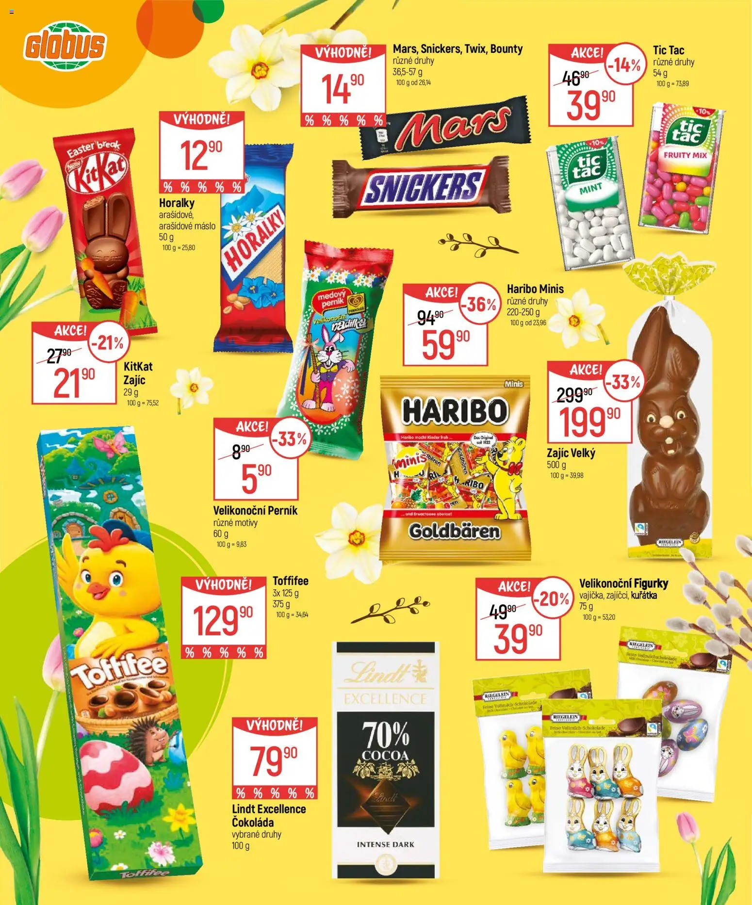 Globus leták - Velikonoce od 04.03.2026 | Strana: 6 | Produkty: Globus, Haribo, Toffifee, Figurky