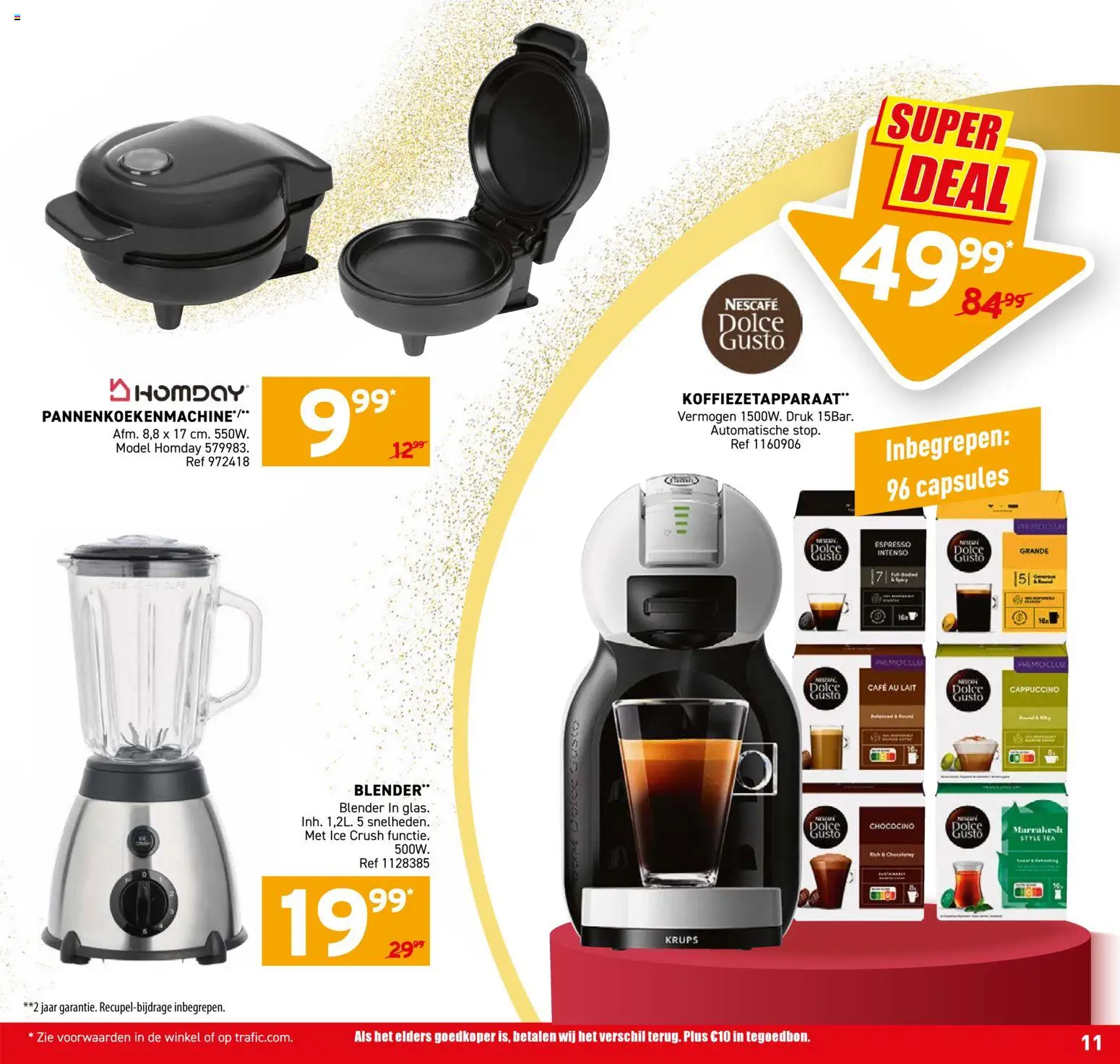 {H1} | Pagina: 11 | Producten: Koffiezetapparaat, Blender, Nescafe, Cappuccino