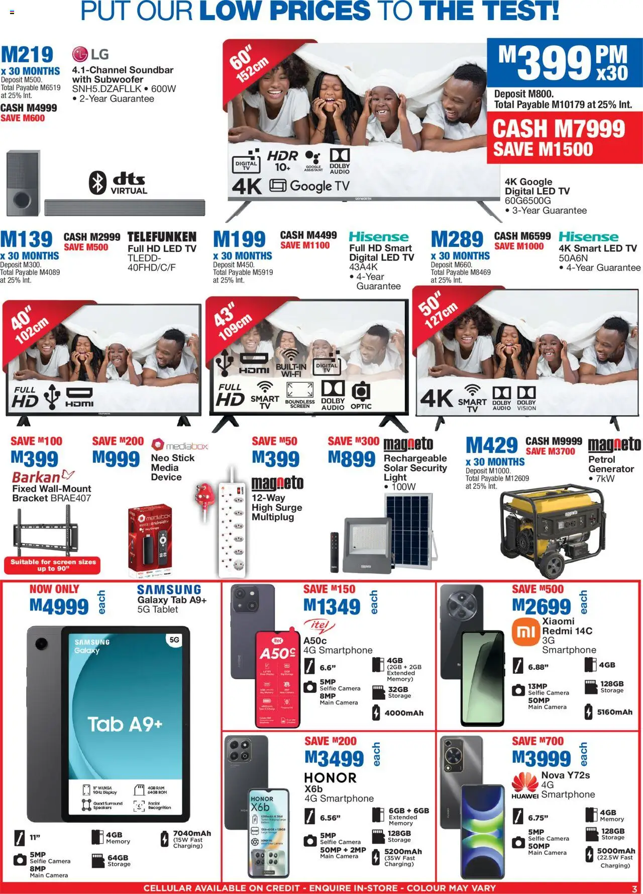 OK Furniture - Lowest Prices Guaranteed Catalogue Lesotho │ valid from 28.05.2025 | Page: 3 | Products: Camera, Audio, Light, Subwoofer