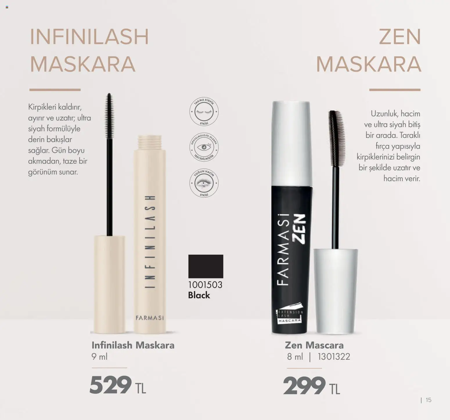 Farmasi Katalog - 01.01.2026 tarihinden itibaren geçerlidir | Sayfa: 15 | Ürünler: Takma kirpik, Fırça