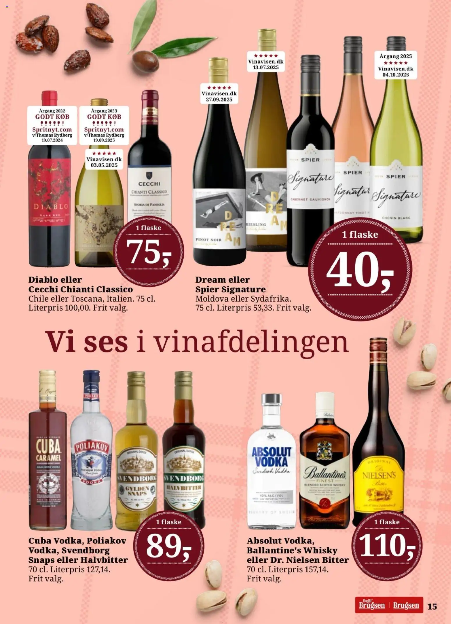 Dagli'Brugsen tilbudsavis – gyldig fra 10.04.2026 | Side: 17 | Produkter: Vodka, Whisky