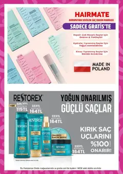 Gratis Katalog - 01.09.2025 tarihinden itibaren geçerlidir | Sayfa: 37 | Ürünler: Şampuan, Saç Kremi, Saç maskesi