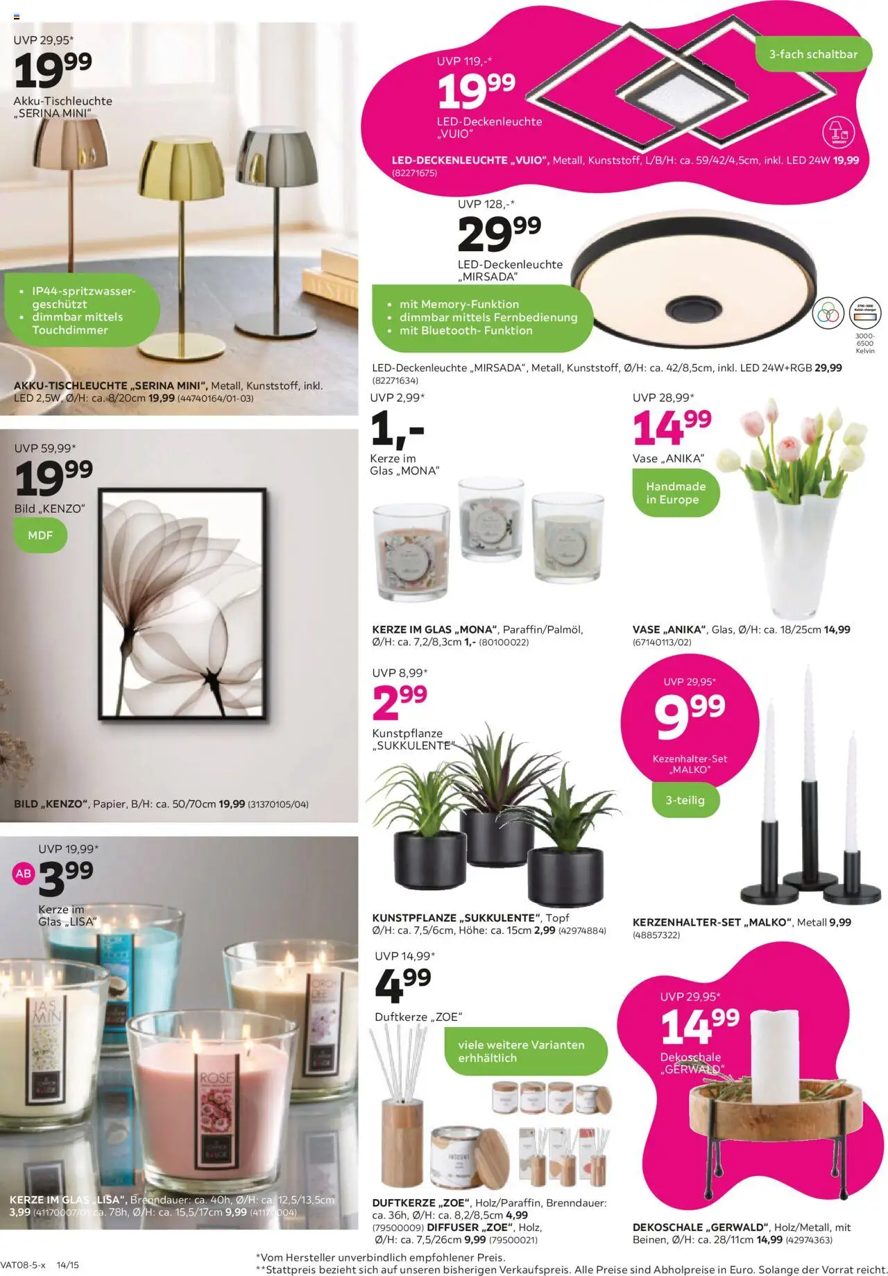 Mömax Prospekt aktuell gültig ab 19.08.2025 | Seite: 14 | Produkte: Vase