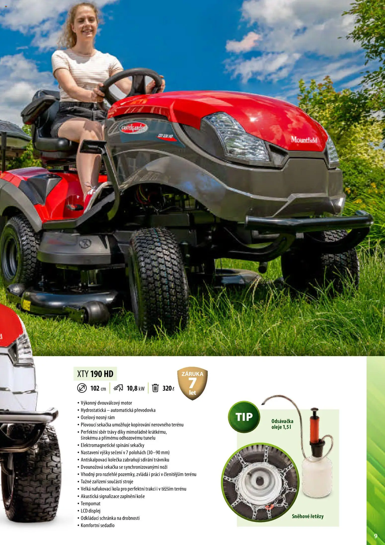 Mountfield katalog od 02.04.2026 | Strana: 9 | Produkty: Oleje, Sekačka, Kola