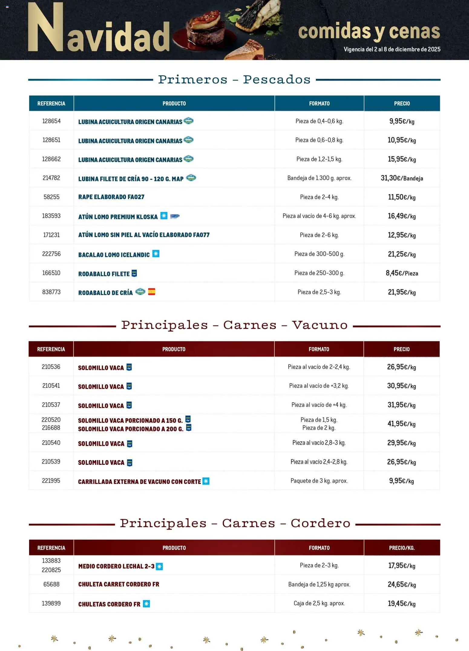 Makro - Menú Navidad Canarias │ válido desde el 02.12.2025 | Página: 2 | Productos: Φίλτρο καφέ, Filete, Bandeja, Caja