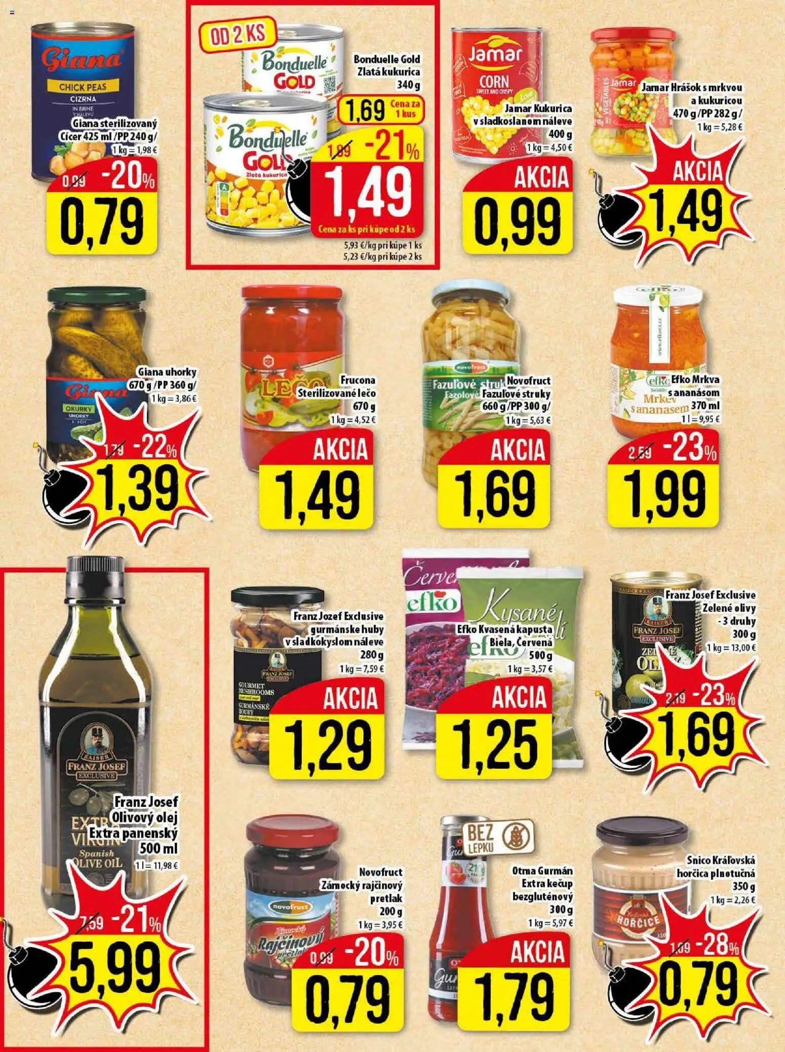Nové Klas akcie – leták je platný od 27.10.2025 | Strana: 17 | Produkty: Kapusta, Hrášok, Kukurica, Uhorky