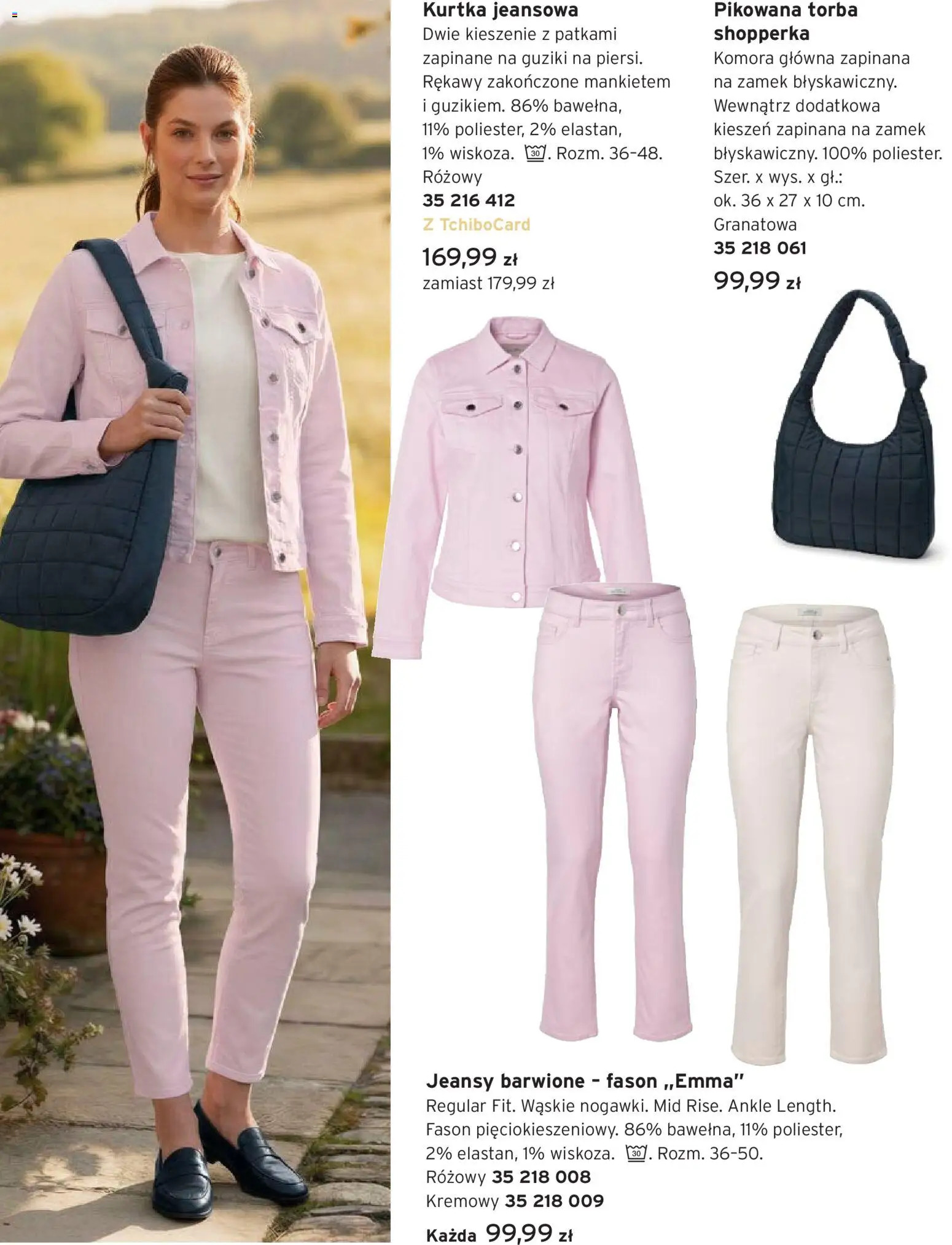 Tchibo promocje od 31.03.2026 | Strona: 12 | Produkty: Kurtka, Torba