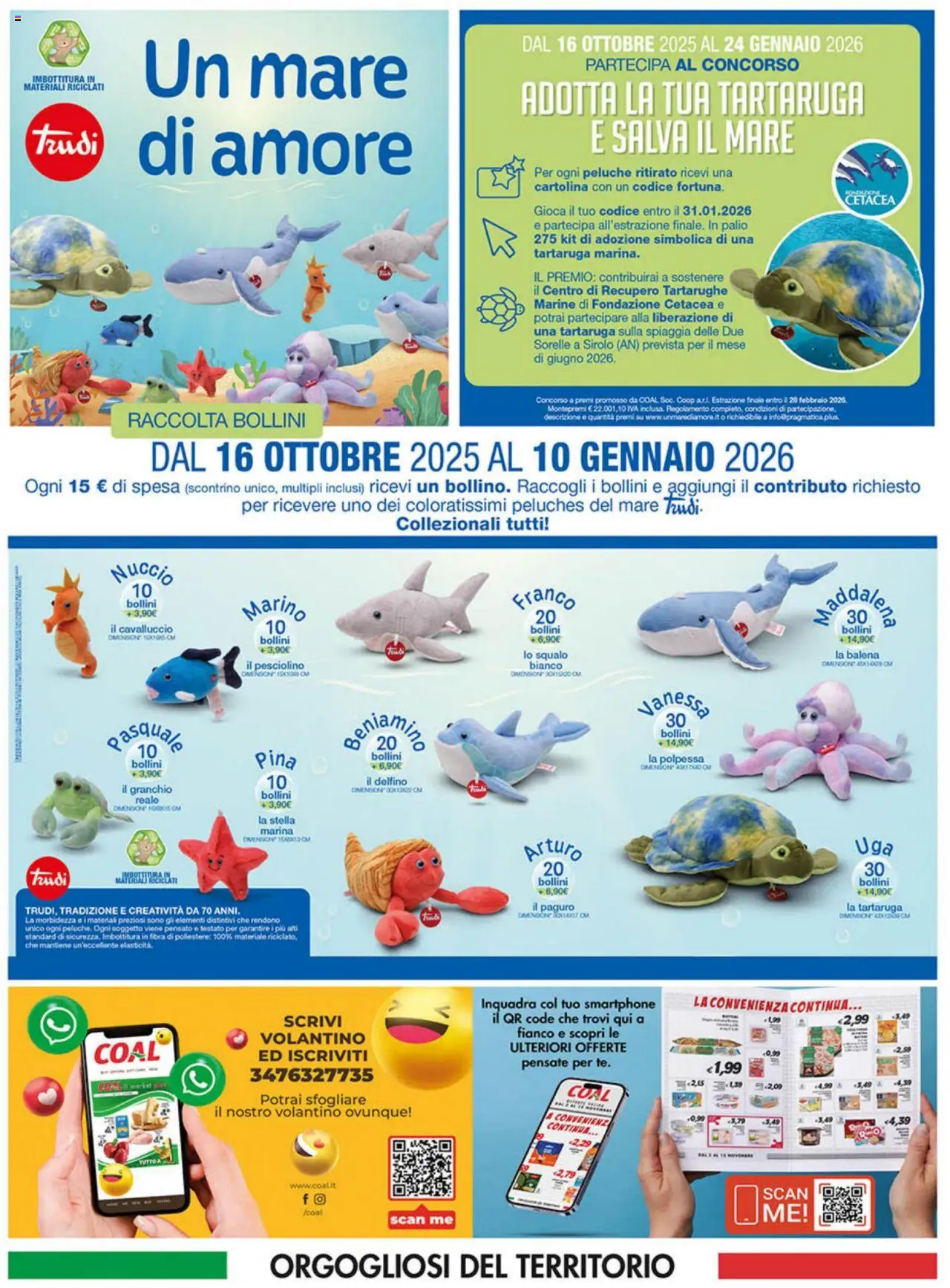 Volantino Coal del 09.10.2025 | Pagina: 16 | Prodotti: Peluche, Smartphone