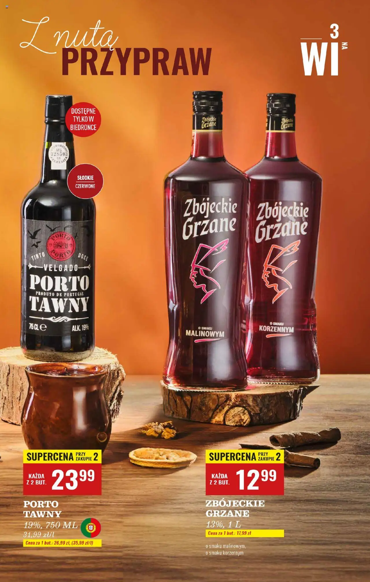 Biedronka gazetka - Czas na toast od 20.10.2025 | Strona: 3 | Produkty: Zbójeckie grzane
