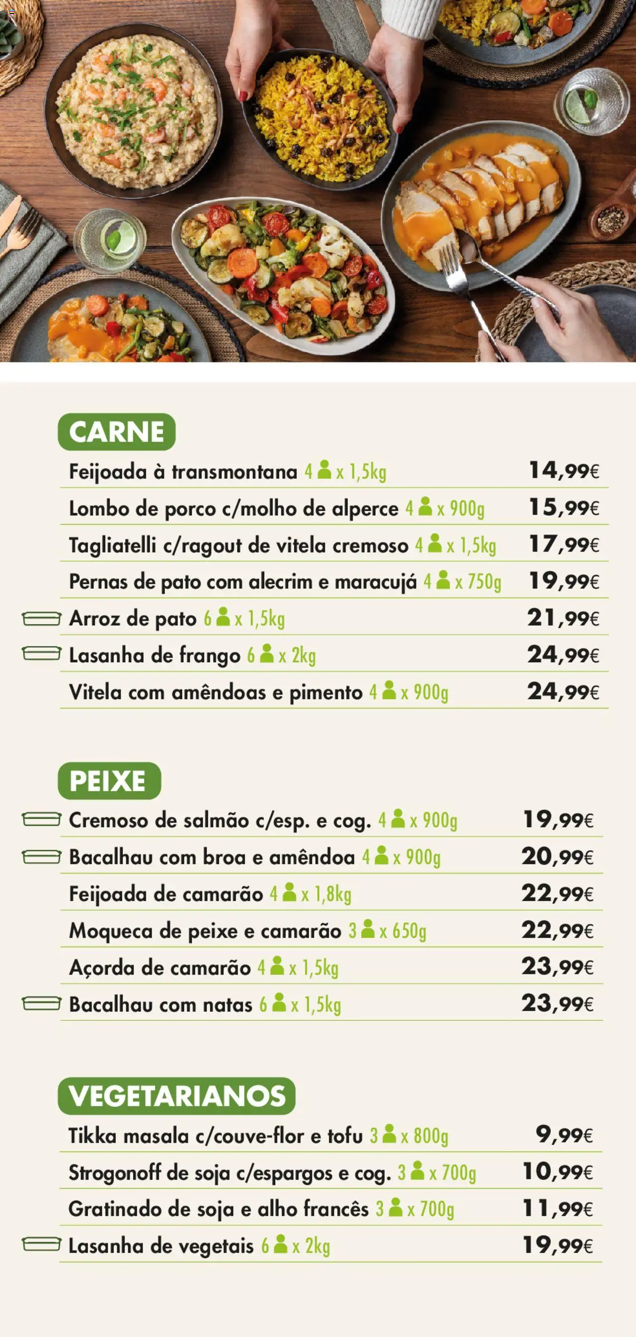 Pingo Doce - Catálogo-Menu do Chef │ válido de 21.02.2025 | Página: 3 | Produtos: Soja, Camarão, Lasanha, Carne