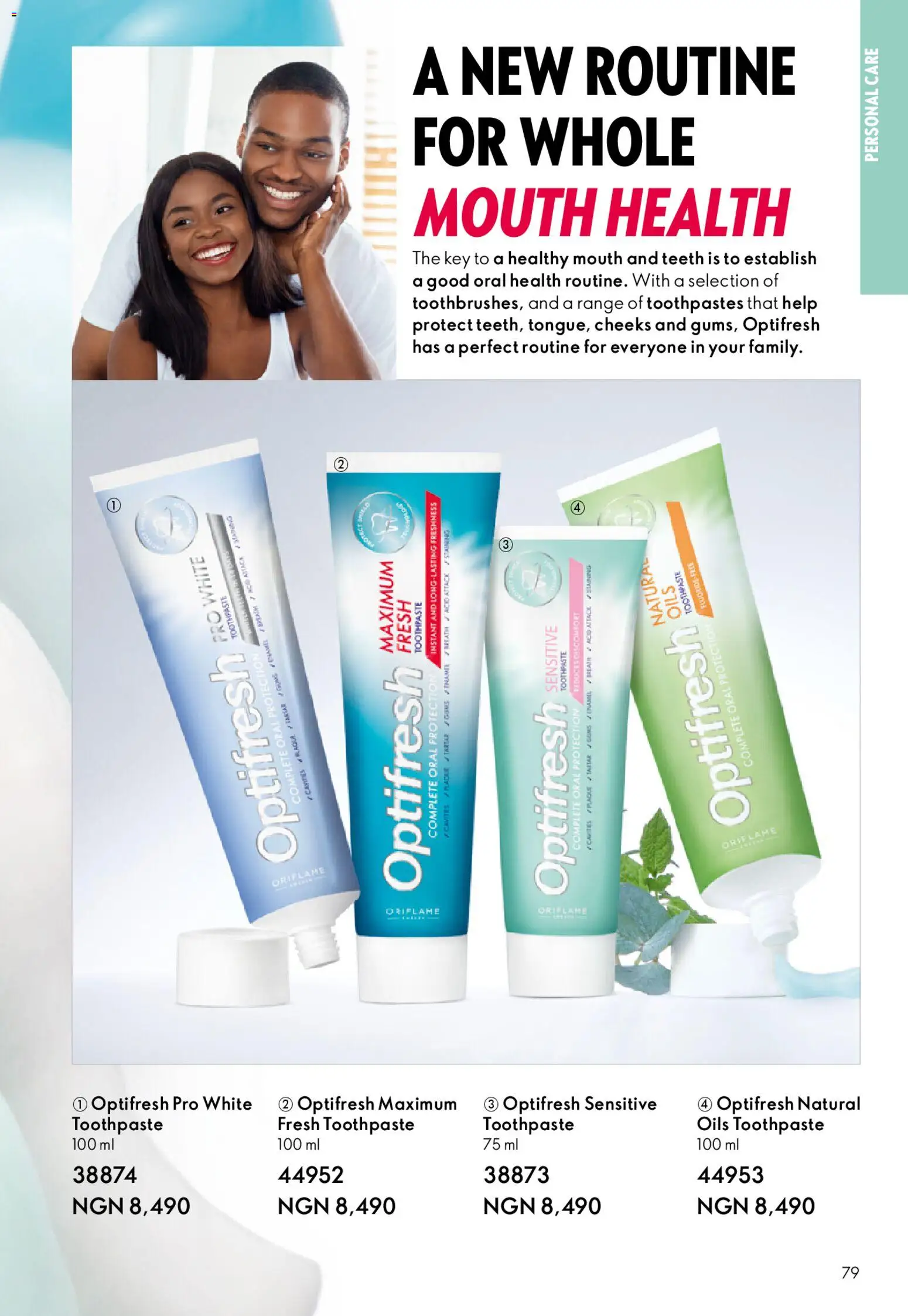 Oriflame Catalogue 2/2026 valid from 01.04.2026 | Page: 79 | Products: Toothpaste