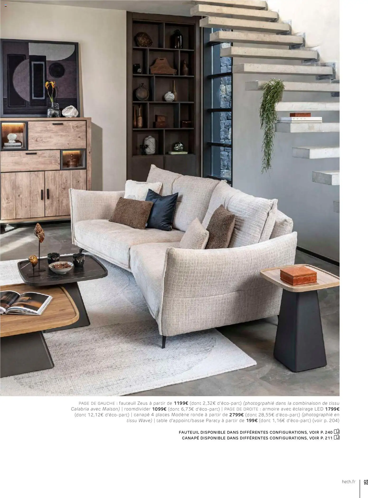 {H1} | Page: 93 | Produits: Armoire, Fauteuil, Table, Combinaison