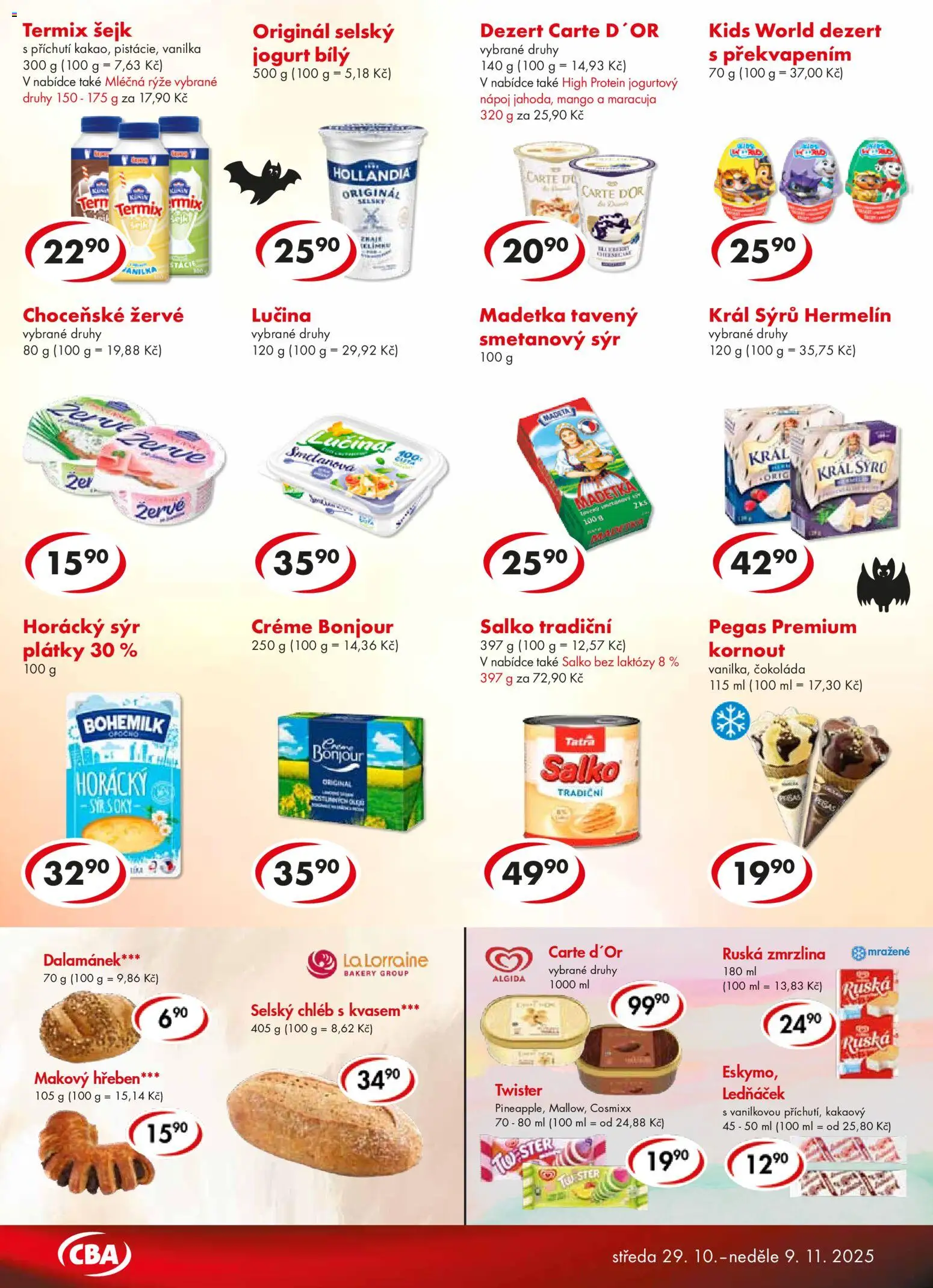 CBA leták - Premium od 29.10.2025 | Strana: 2 | Produkty: Mango, Sýr, Hermelín, Protein