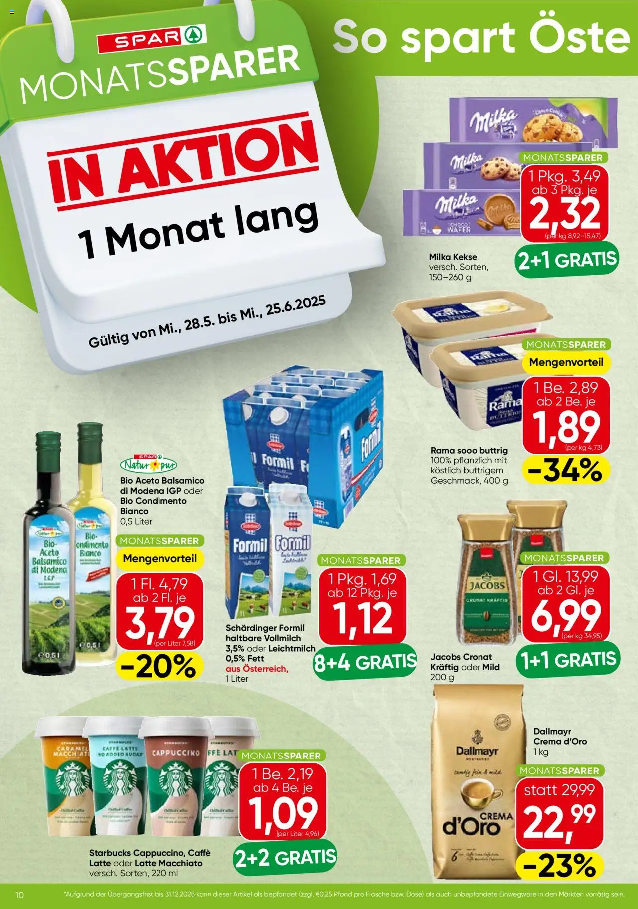 Spar Monatssparer (28.05.2025) ️ Angebote und Prospekt