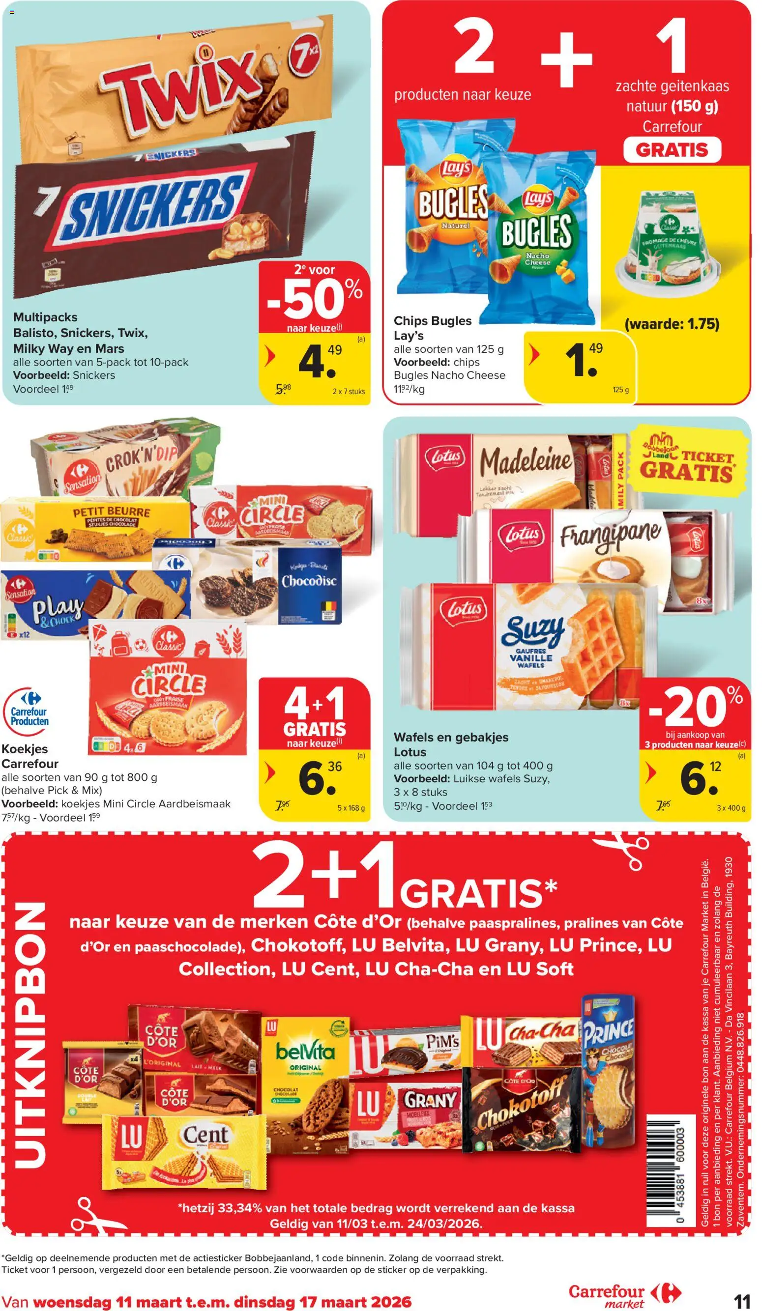 {H1} | Pagina: 11 | Producten: Belvita, Mars, Snickers, Chocolade