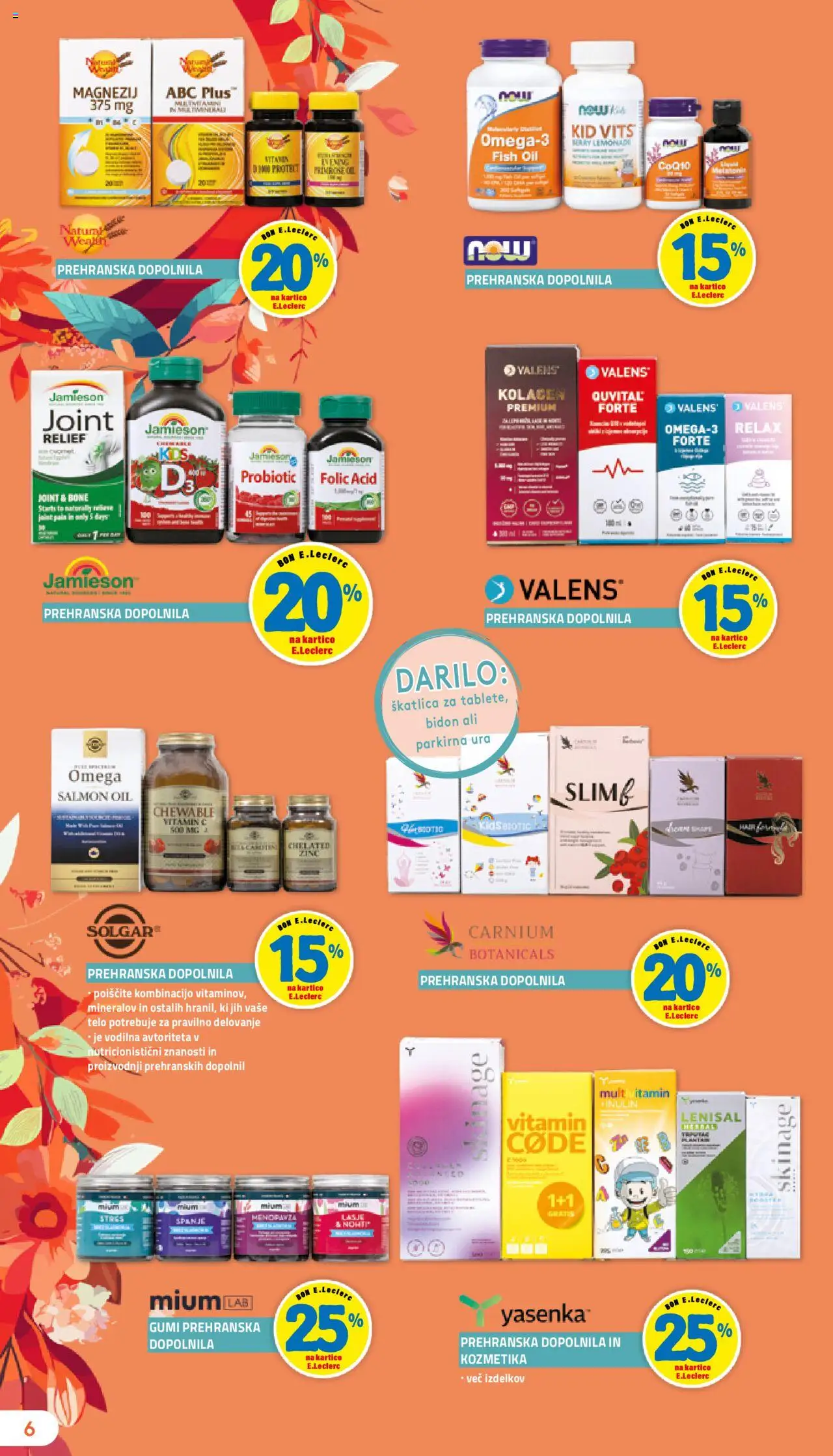 E.leclerc katalog leposana │ velja od 29.08.2025 | Stran: 6 | Izdelki: Ura, Prehranska dopolnila