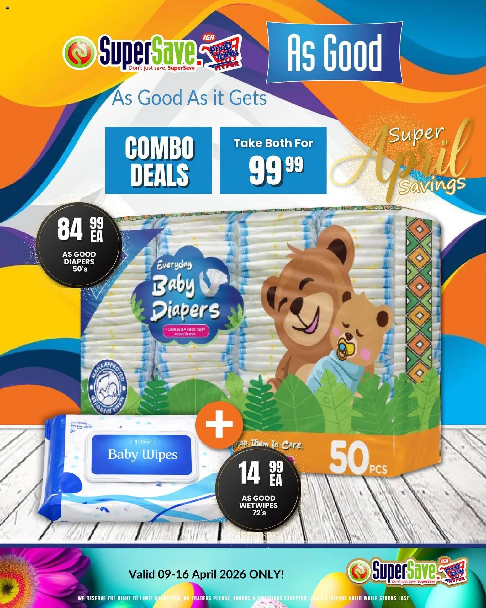 New Super Save catalogue – valid from 09.04.2026 | Page: 54 | Products: Water, Wetwipes