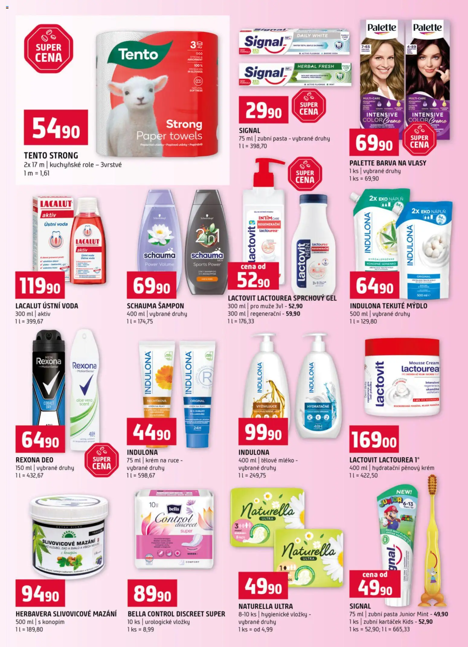 Terno leták od 25.02.2026 | Strana: 14 | Produkty: Krém na ruce, Mýdlo, Mléko, Indulona