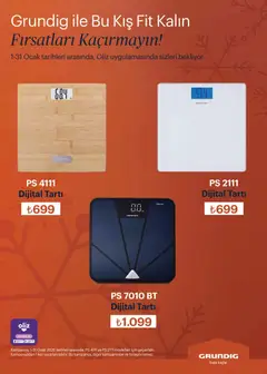 01.01.2026 tarihinden itibaren geçerli olan Arçelik kataloğu önizlemesi | Sayfa: 104 | Ürünler: Tartı, Ocak