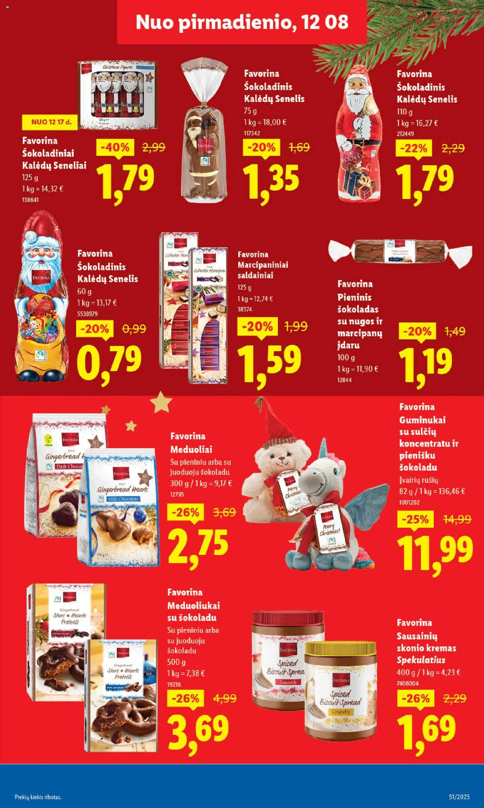 LIDL akcijos nuo 18.12.2025 | Puslapis: 25 | Prekių: Kremas, Šokoladas, Guminukai, Saldainiai