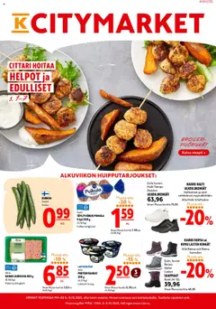 K-Citymarket-mainoslehti voimassa 06.10.2025 alkaen