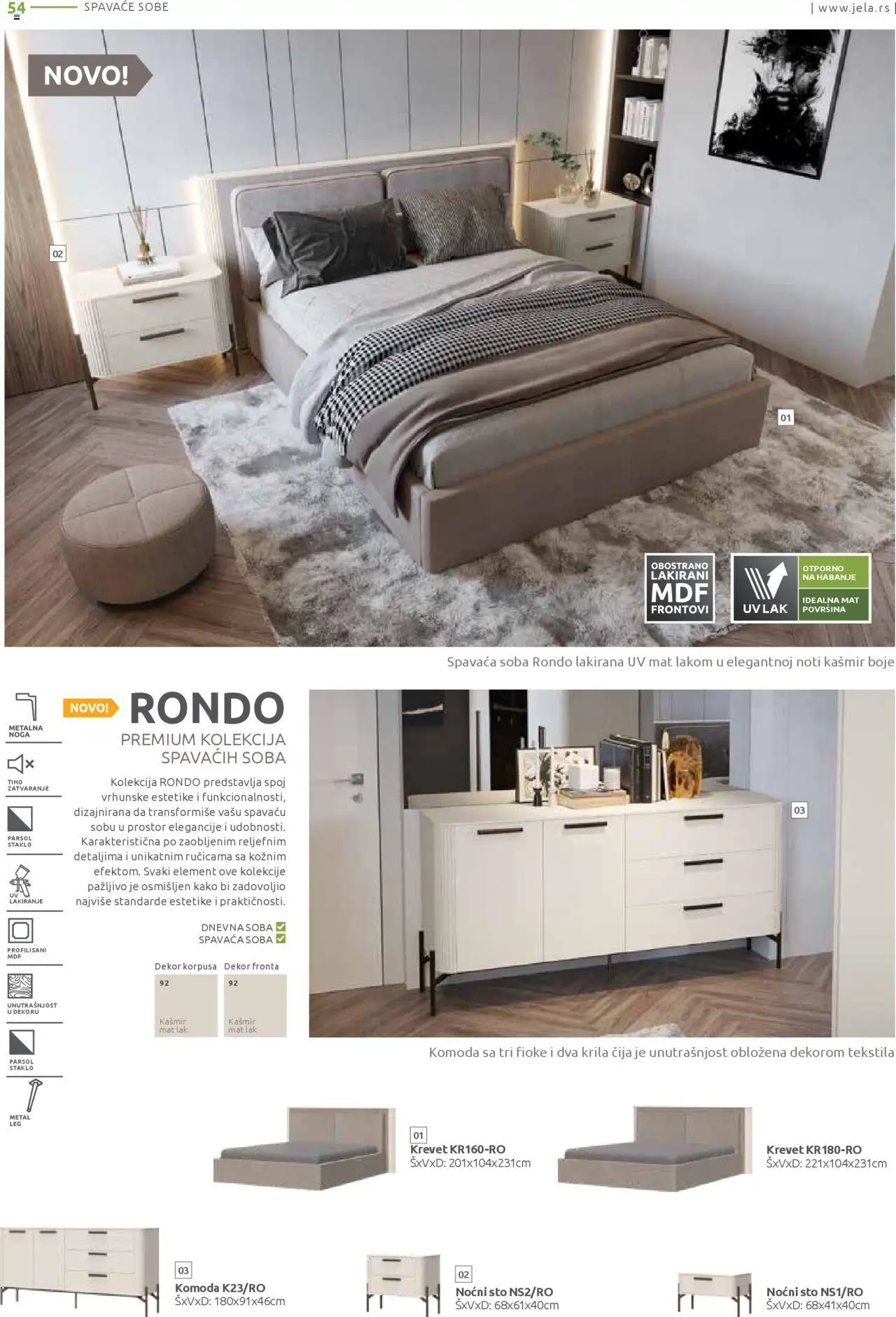 Jela katalog - važi od 25.08.2025 | Strana: 54 | Proizvode: Krevet, Komoda, Sto