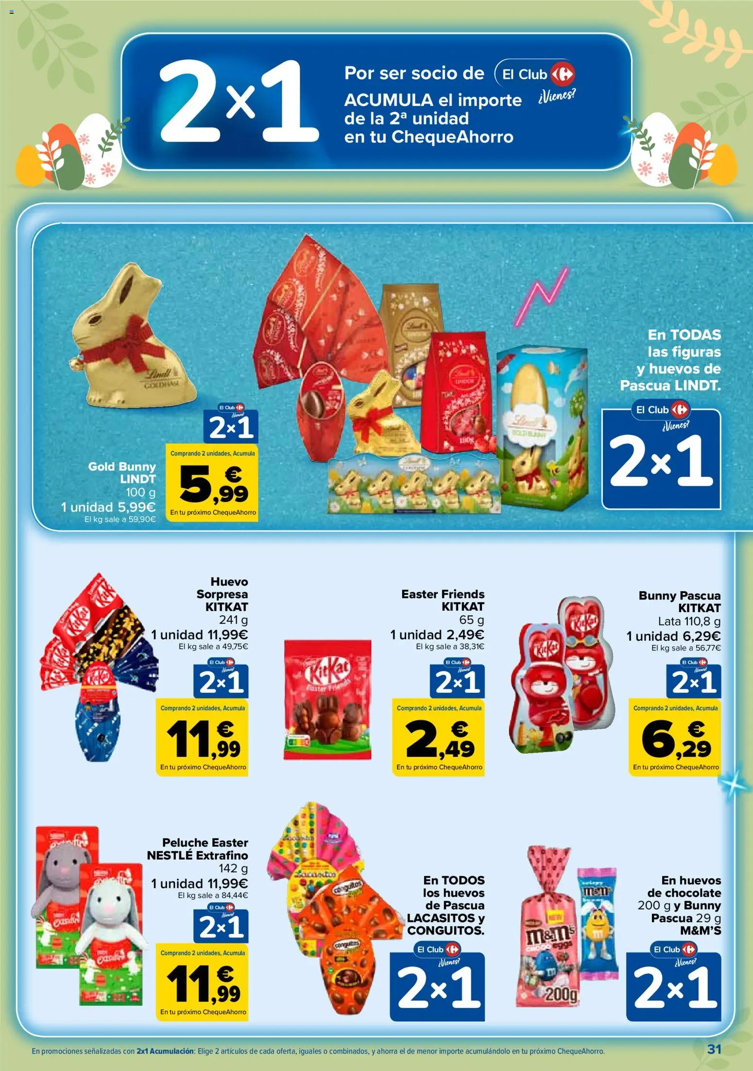 Carrefour folleto │ válido desde el 24.03.2026 | Página: 31 | Productos: Huevos, Chocolate, Κεραία