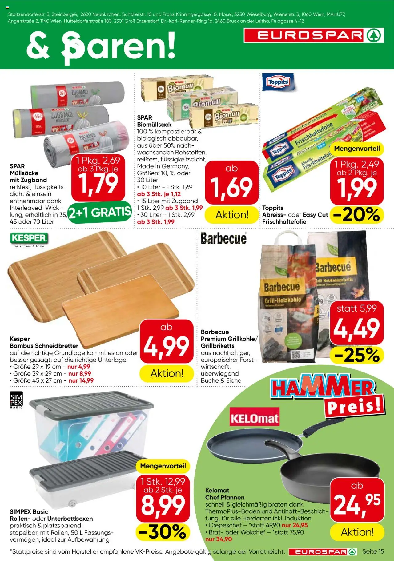 Eurospar Flugblatt - Niederösterreich gültig ab 31.07.2025 | Seite: 15
