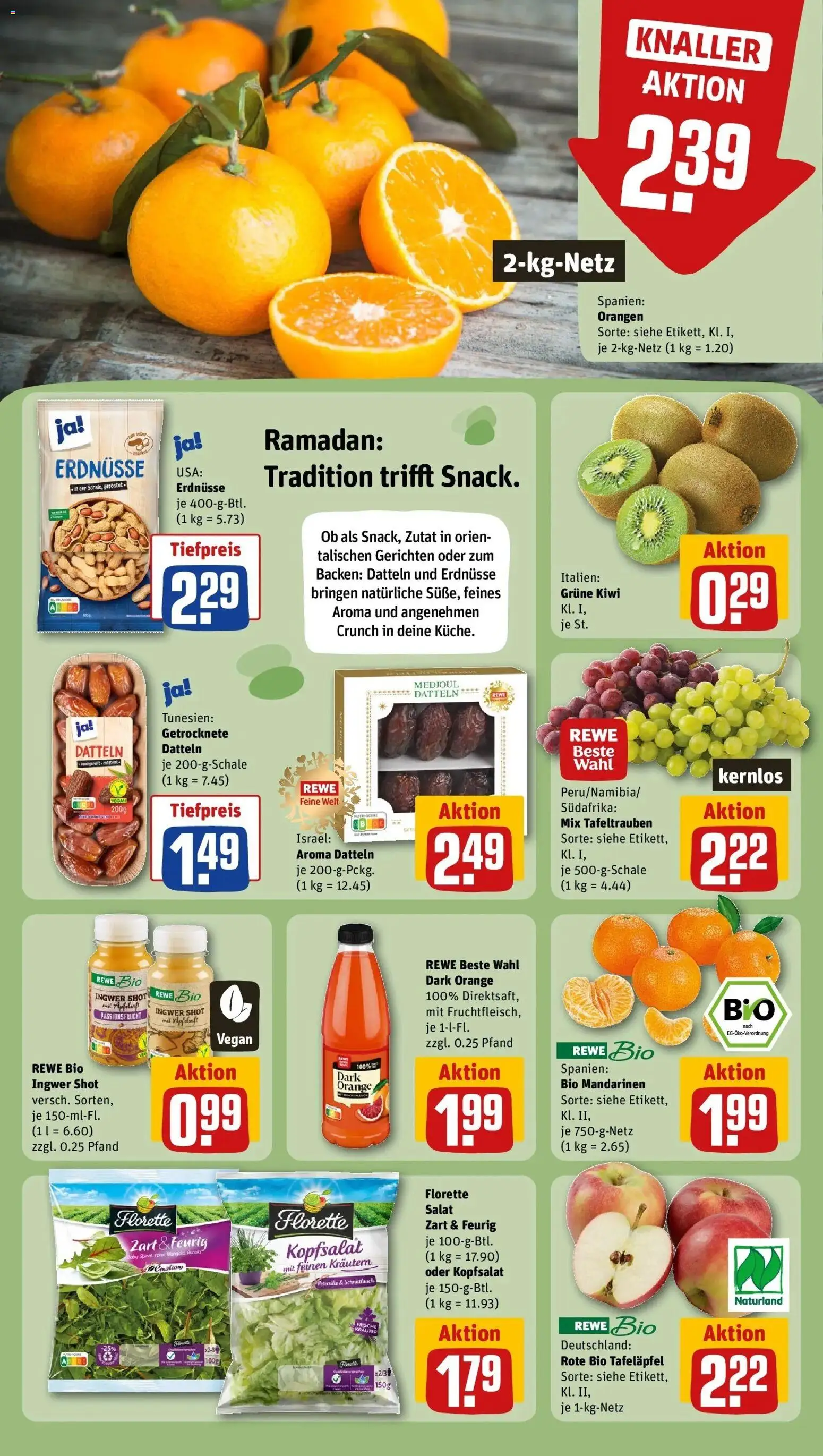 Rewe prospekt Kassel / Nord-Holland	 – gültig ab 22.02.2026 | Seite: 6 | Produkte: Mandarinen, Orangen, Petersilie, Kiwi