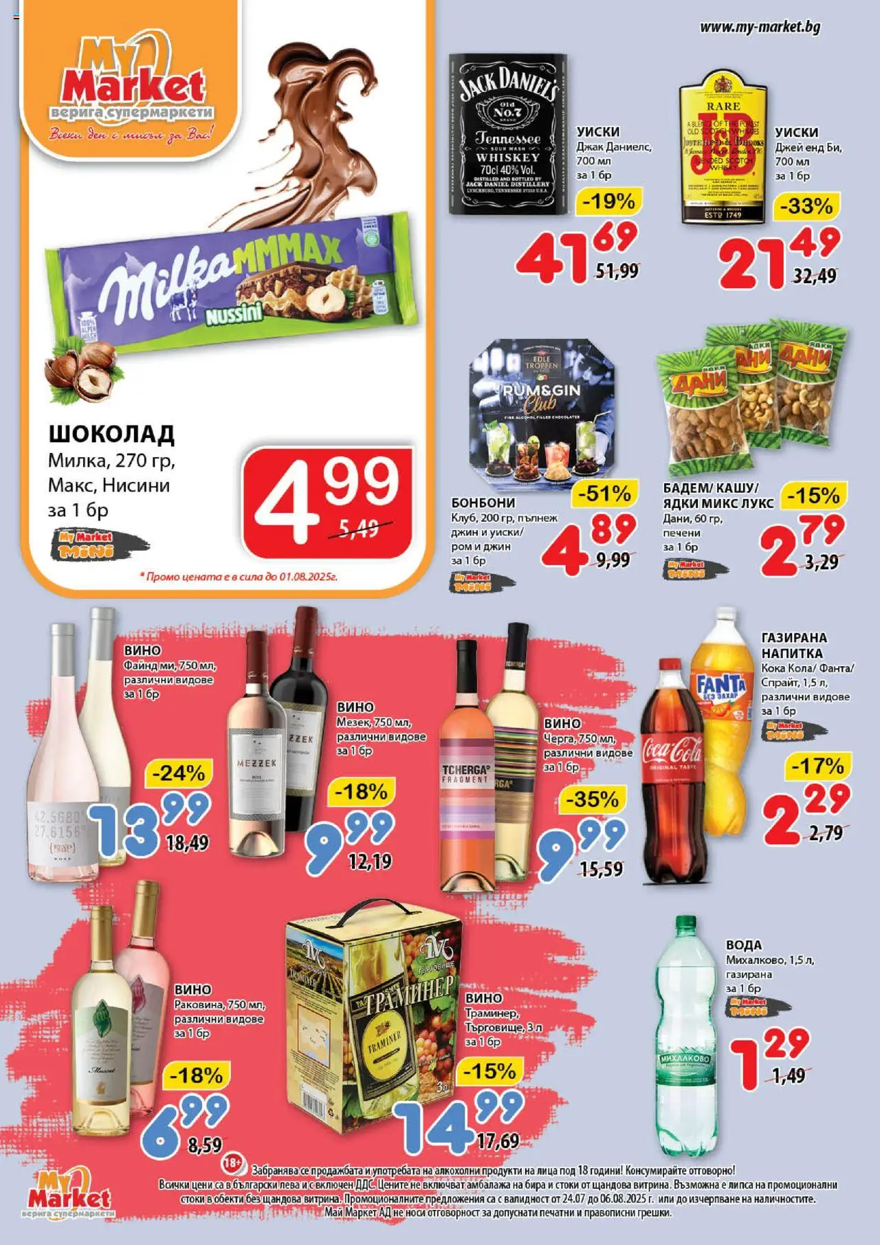  | Страница: 16 | Продукти: Бонбони, Ядки, Вино, Ром