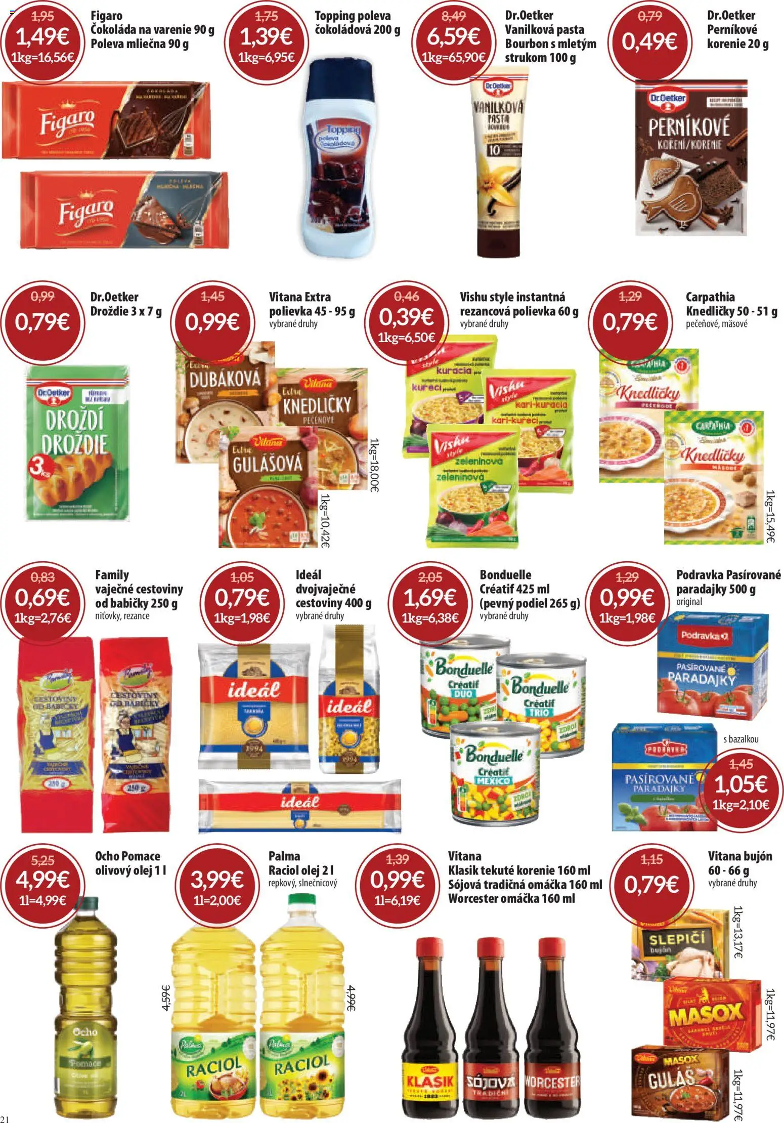 Nové Nitrazdroj akcie – leták je platný od 06.11.2025 | Strana: 21 | Produkty: Bujón, Masox, Čokoláda, Rezance