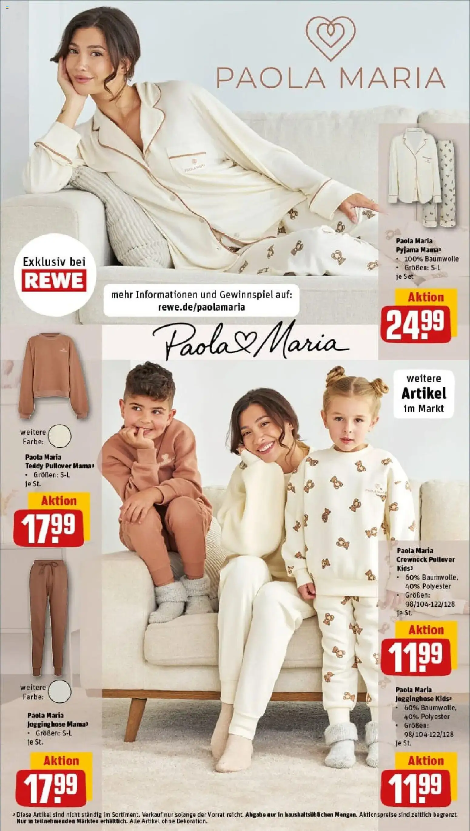 Rewe prospekt Hattorf	 – gültig ab 17.11.2025 | Seite: 28 | Produkte: Jogginghose, Pullover, Pyjama