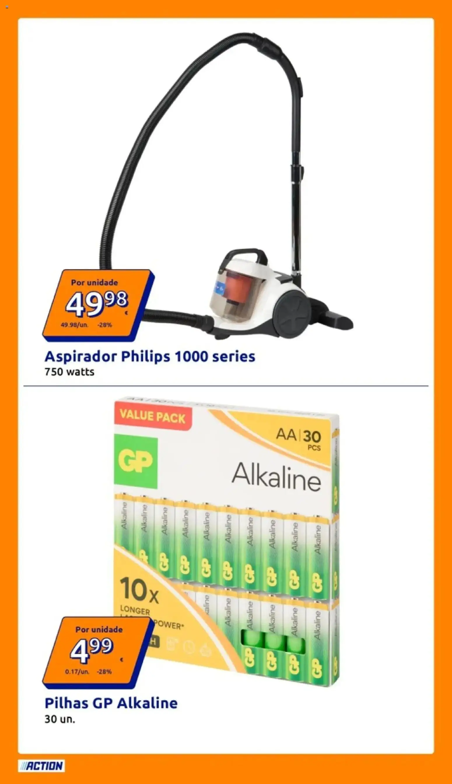 Action - Preços extremamente baixos │ válido de 25.02.2026 | Página: 12 | Produtos: Aspirador, Pilhas