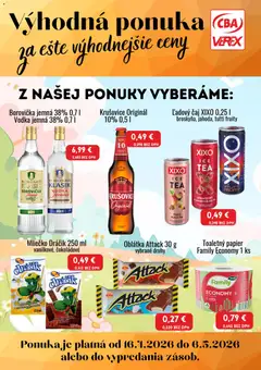 CBA Verex leták platný od 16.04.2026