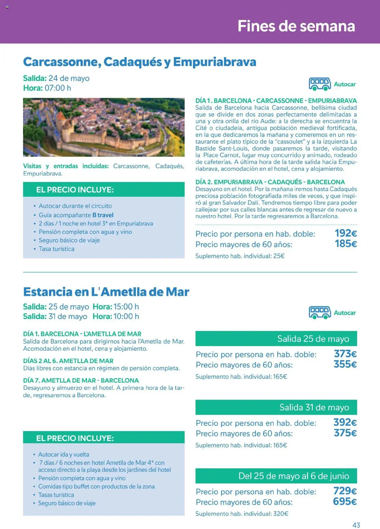 B the travel brand Viatges i Excursions │ válido desde el 01.05.2025 | Página: 43 | Productos: Vino