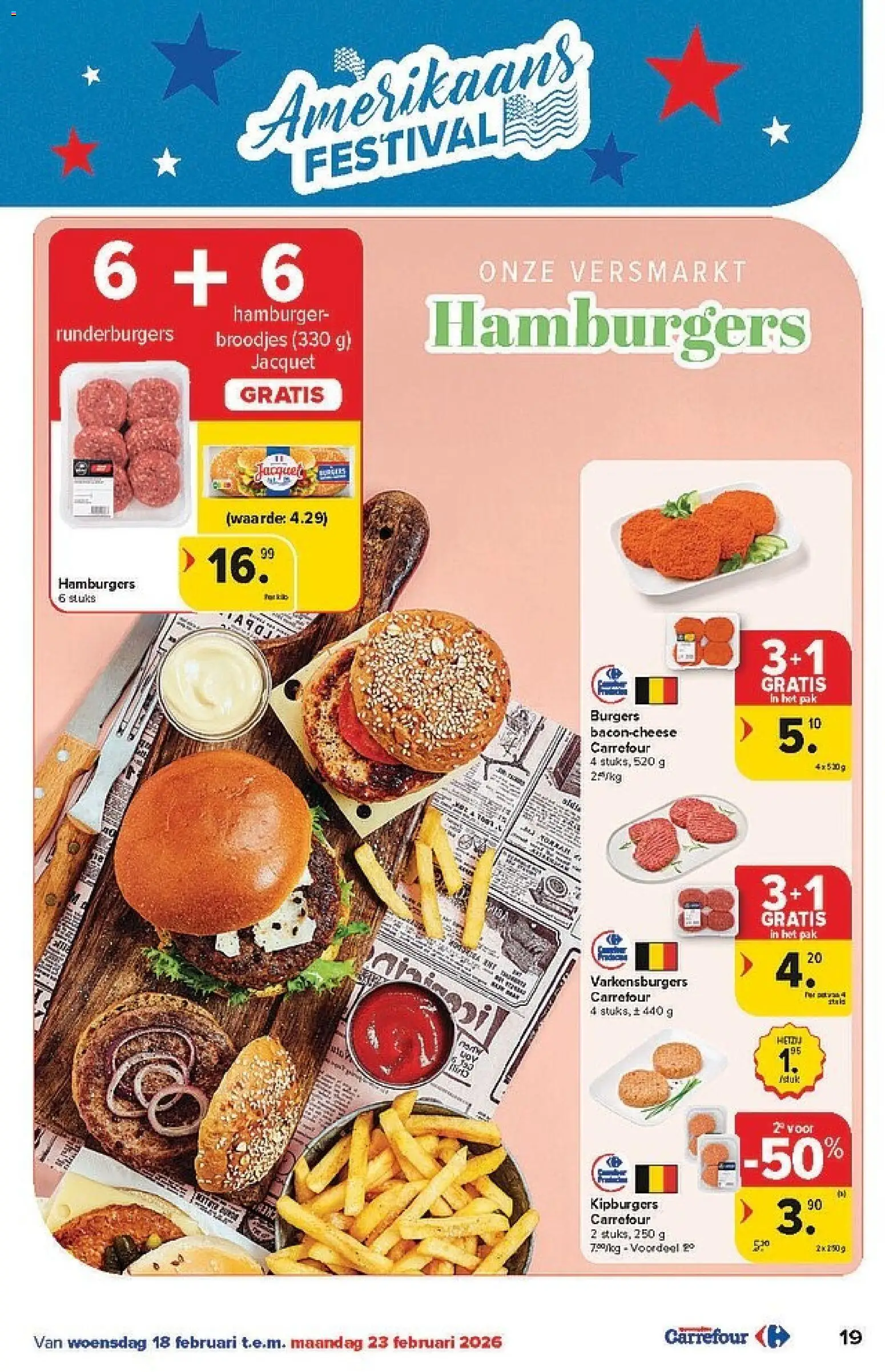 {H1} | Pagina: 19 | Producten: Hamburger, Bacon, Broodjes